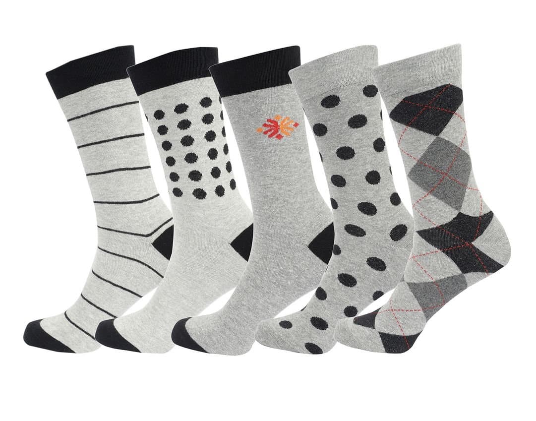 Crew Length Cotton Men Sports Socks for Running Sports Gym, Anti Breathable Softness Durable