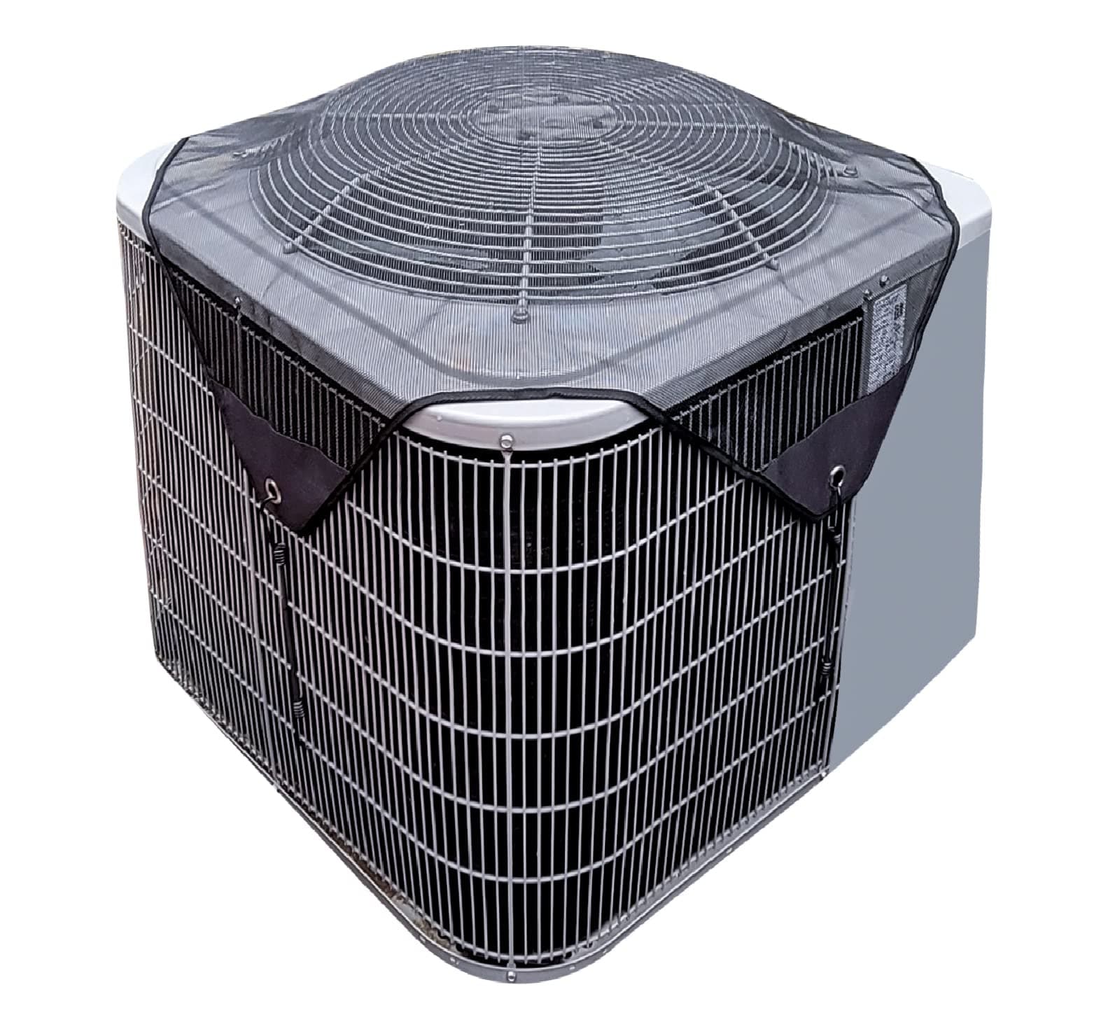 Covers for Outside units 36 x 36 inch, Sturdy Leaf Guard Heavy Duty Mesh AC Defender for Outdoor Square Central by YHSLMH, All Season Black (36 inch)