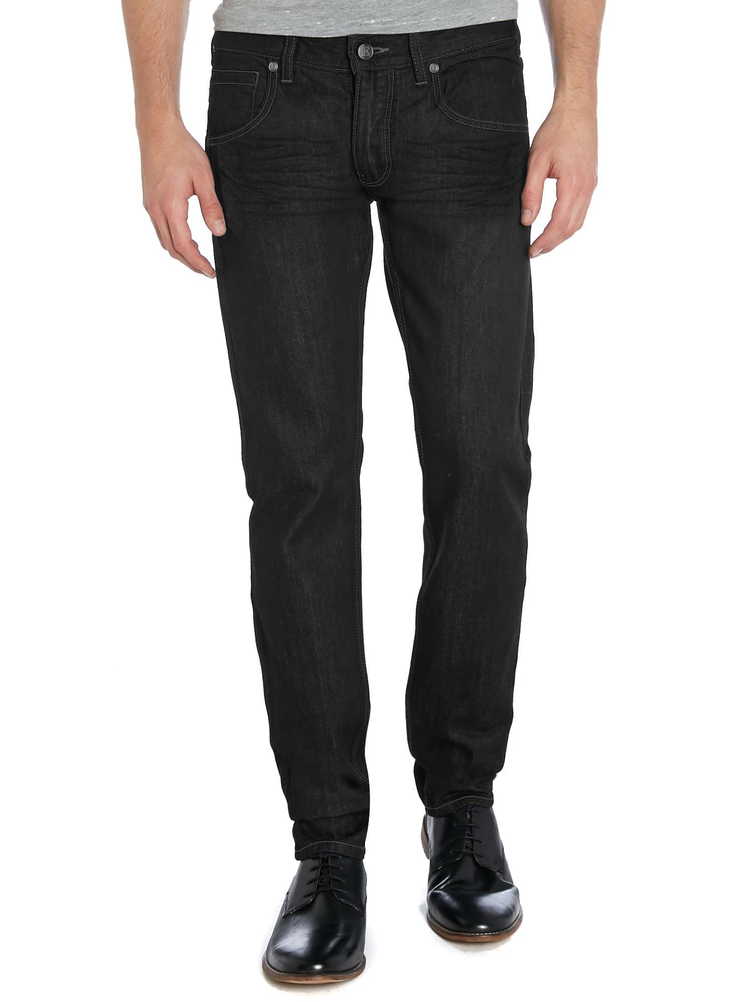ETHANOLMen's Casual Super Ultra Comfy Premium Durable Stretch Slim Fit Relaxed Motion Straight Leg Denim Jean Pants