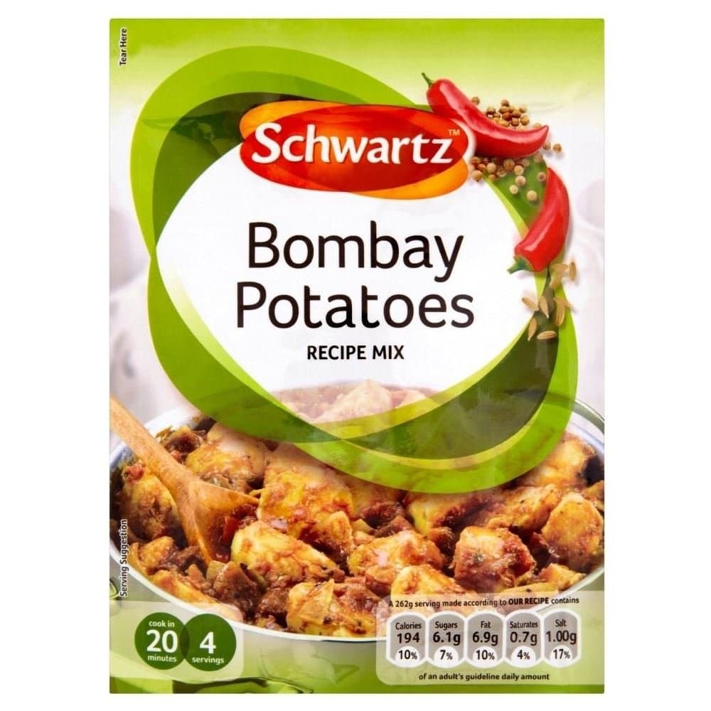 Schwartz Bombay Potatoes Recipe Mix (33g) - Pack of 2