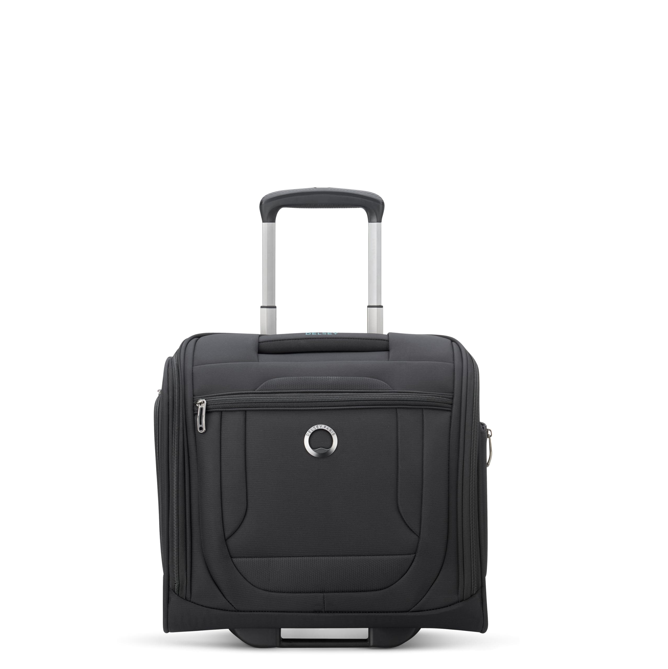 Helium DLX Softside Luggage Under-Seater with 2 Wheels, Black, Carry on 16 Inch