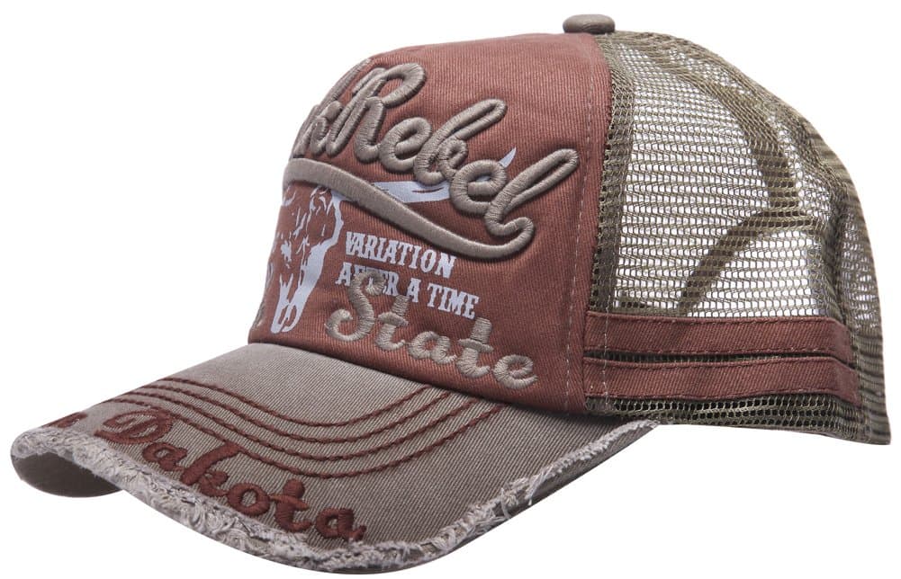 Mens Cotton Distressed Vintage Cotton Baseball Mesh Cap Snapback Trucker
