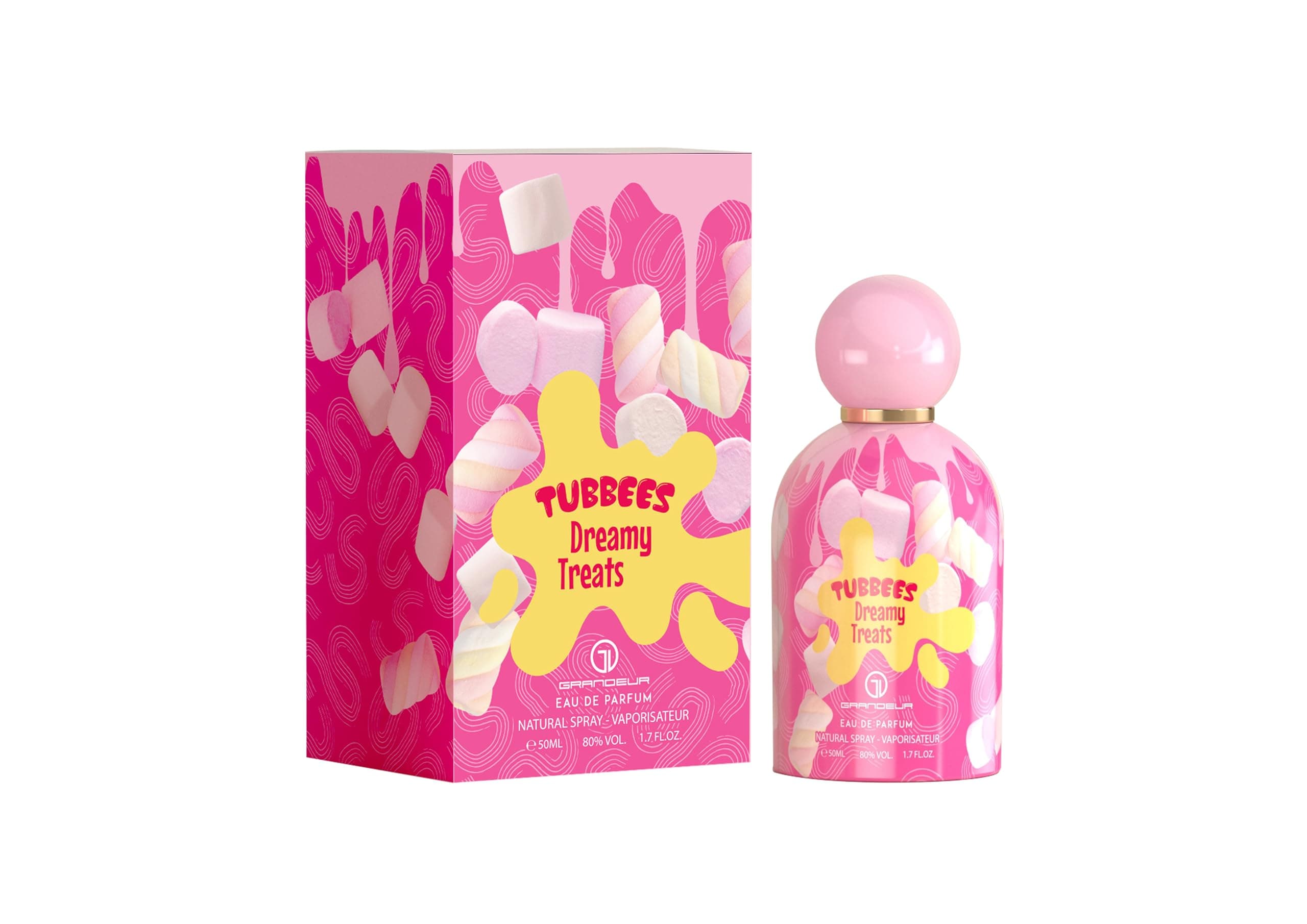 Grandeur Tubbees Perfume 50ML - DREAMY TREATS | Unisex Kid-Friendly Gourmand-Inspired Fragrance