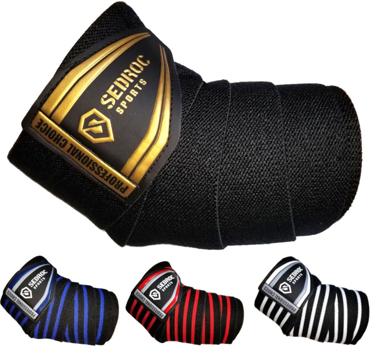 Professional Weight Lifting Elbow Wraps Powerlifting Support Sleeves - Pair