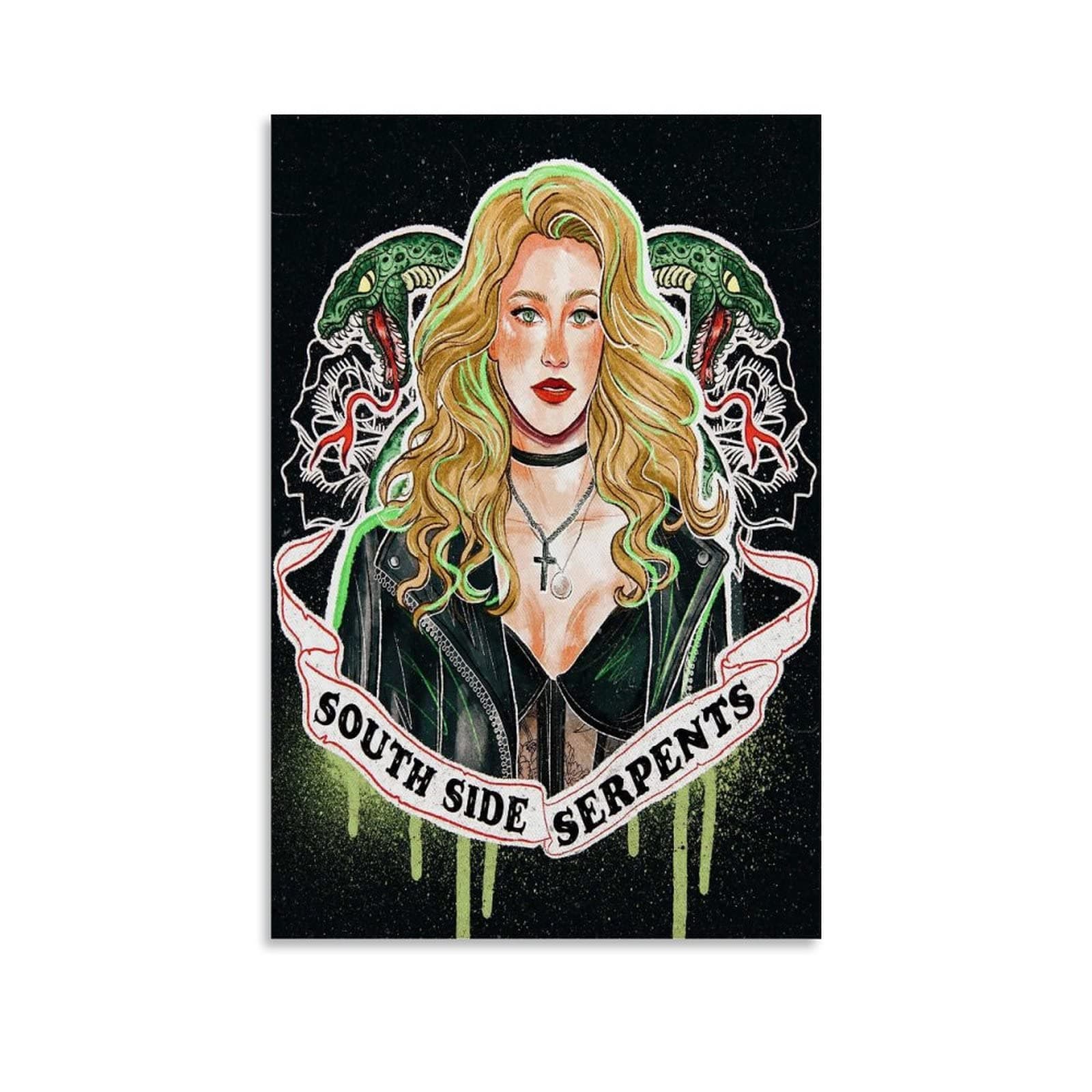 TV Show Poster Riverdale Serpientes Betty Cooper Poster Decorative Painting Canvas Wall Art Living Room Posters Bedroom Painting 20x30inch(50x75cm)