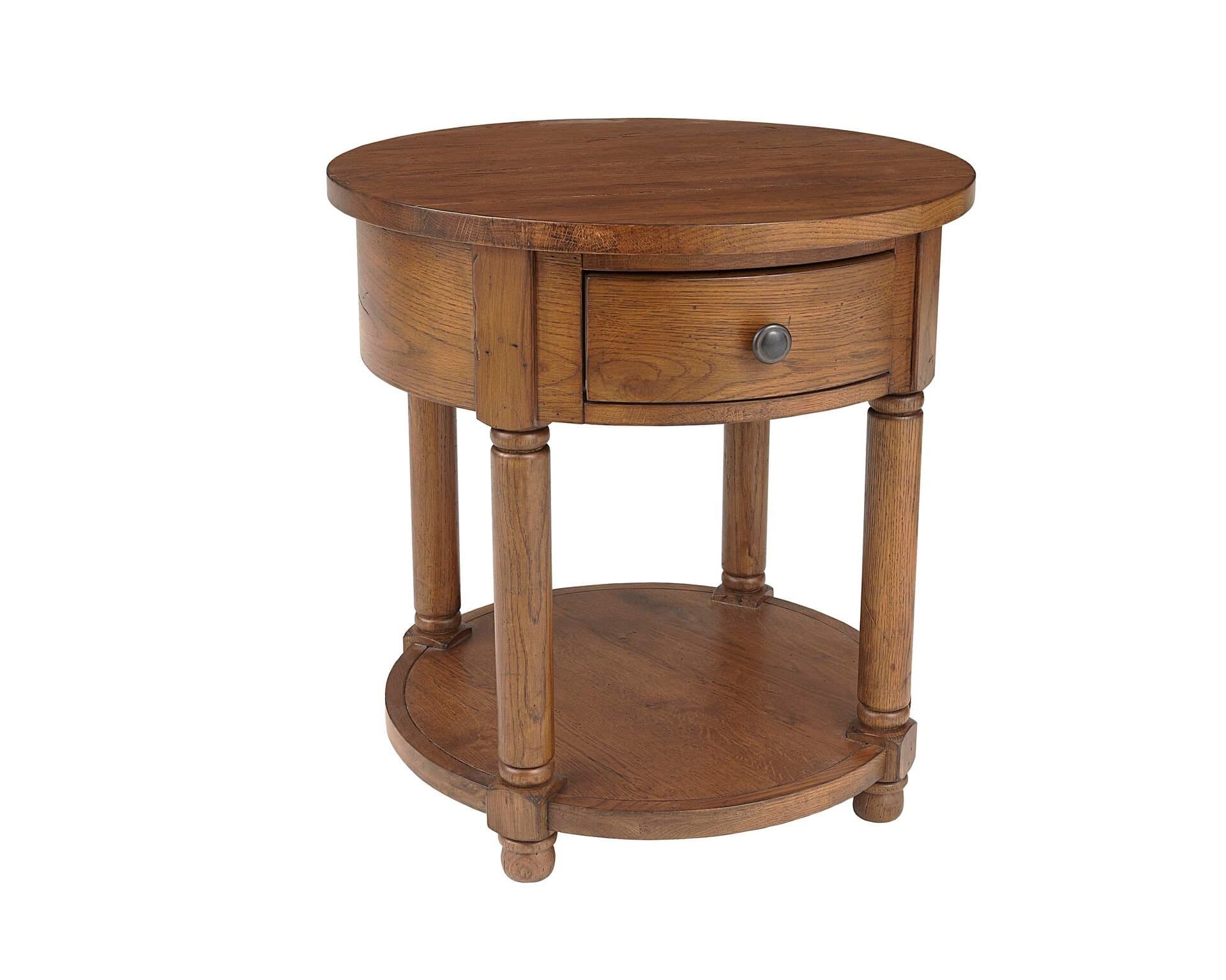 Attic Heirlooms Round End Table
