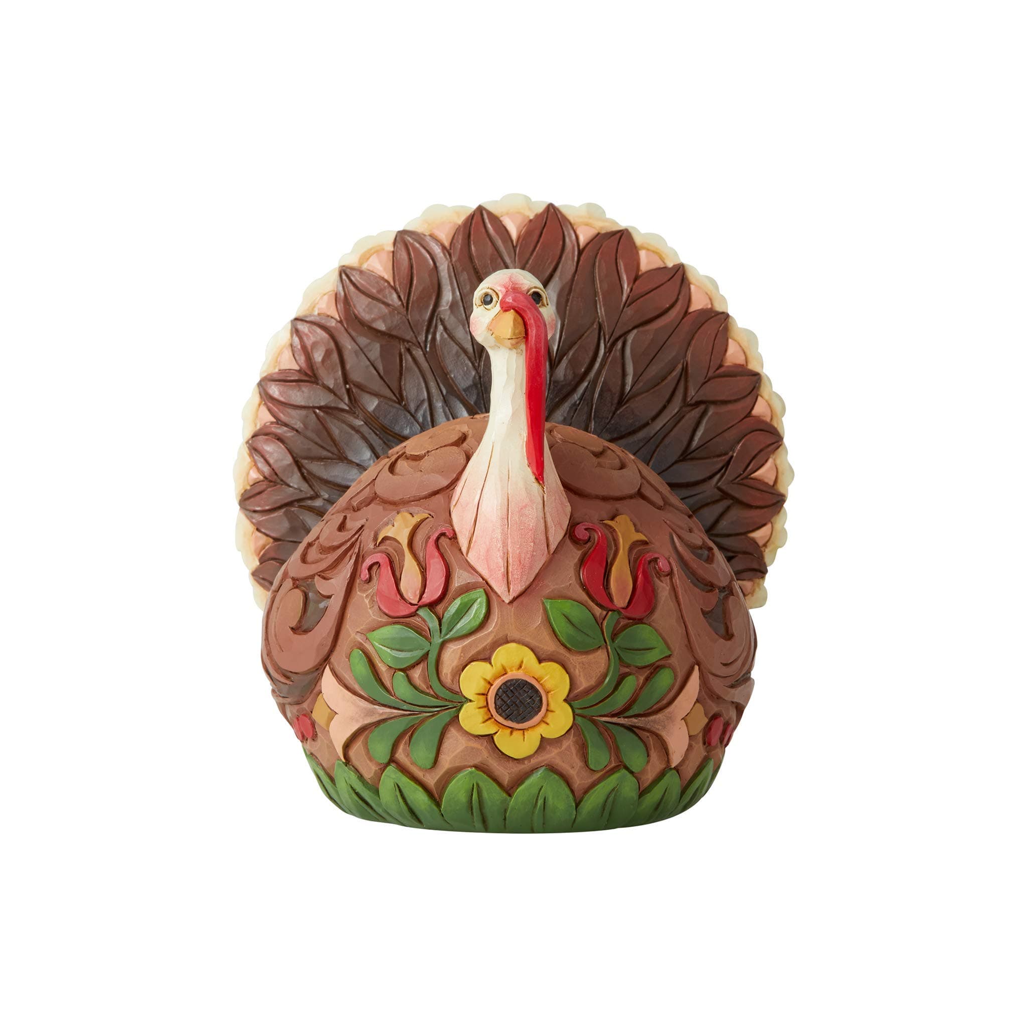 Jim Shore Heartwood Creek Harvest Turkey Feast Mode Figurine, 6.1 Inch, Multicolor