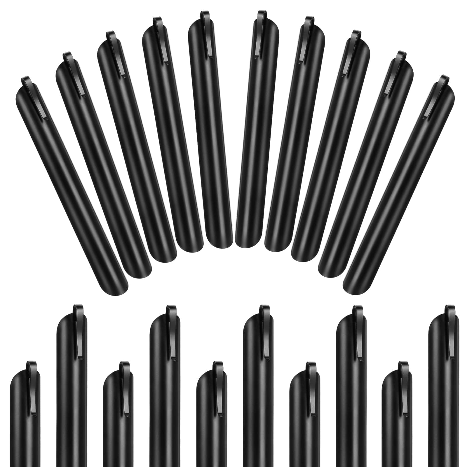Scraper Tool Kitchen, Bread Crumb Catcher, Portable Stainless Steel Table Serveware Crumbers, Server Accessories for Waitress, Waiters, Restaurant Table Clean Tool Accessories (20 PACK, Black)