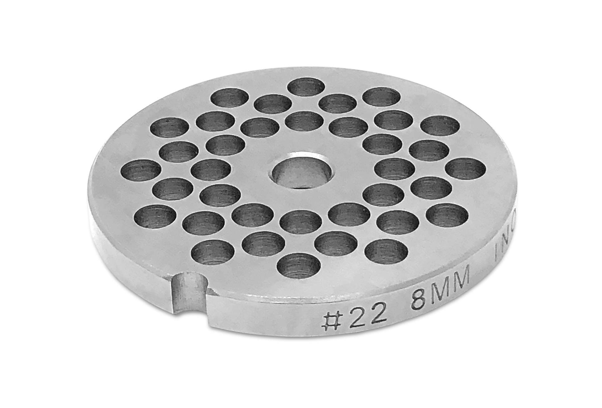 Tesor #22 Stainless Steel Replacement Plate Disc Blade for Meat Grinder (5/16")