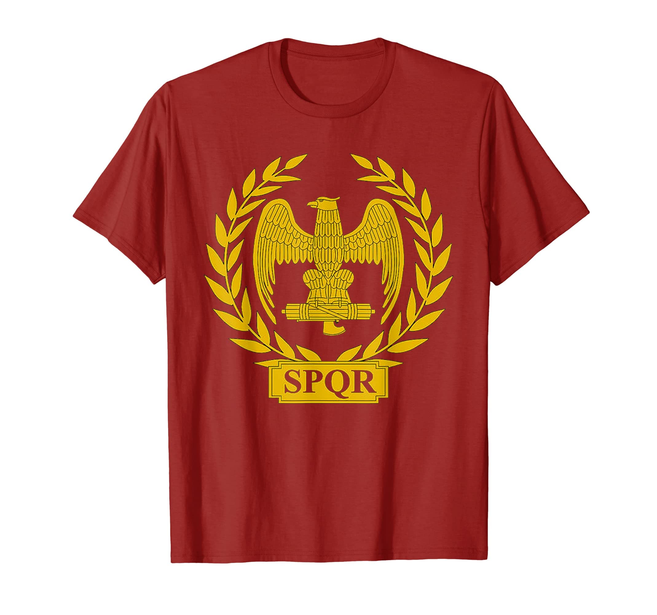 S.P.Q.R Government of the ancient Roman RepublicS.P.Q.R Ancient Rome Symbol Senatus Populusque Romanus T-Shirt