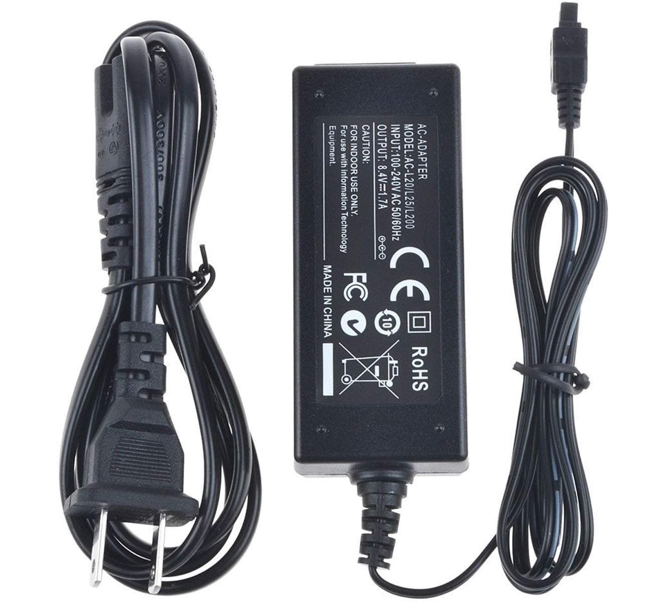 AC Power Adapter Charger for Sony DCR-DVD610, DCR-DVD710, DCR-DVD810, DCR-DVD910 DVD Handycam Camcorder