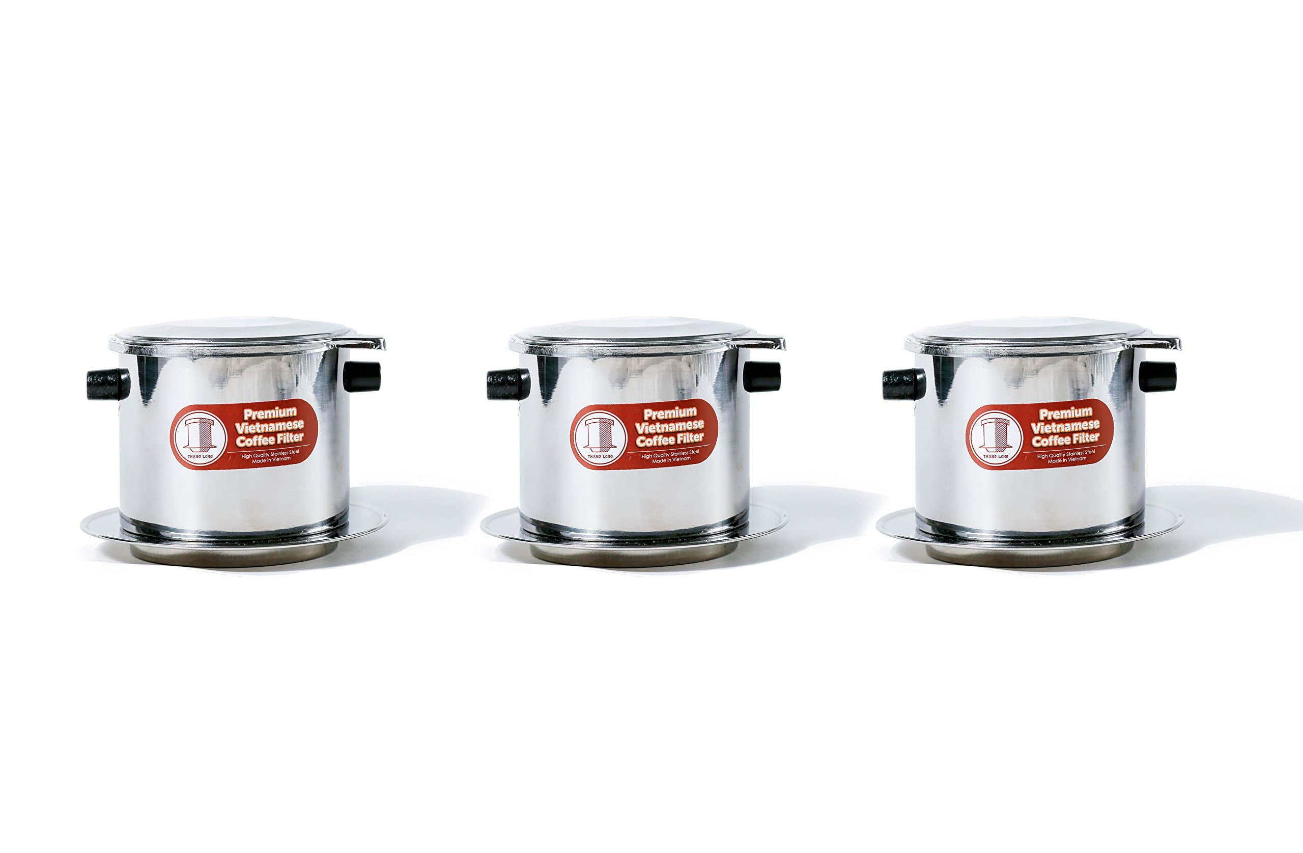 15 Ounce Vietnamese Phin Coffee Filters, Make Restaurant Quality Coffee at Home- 3 Pack