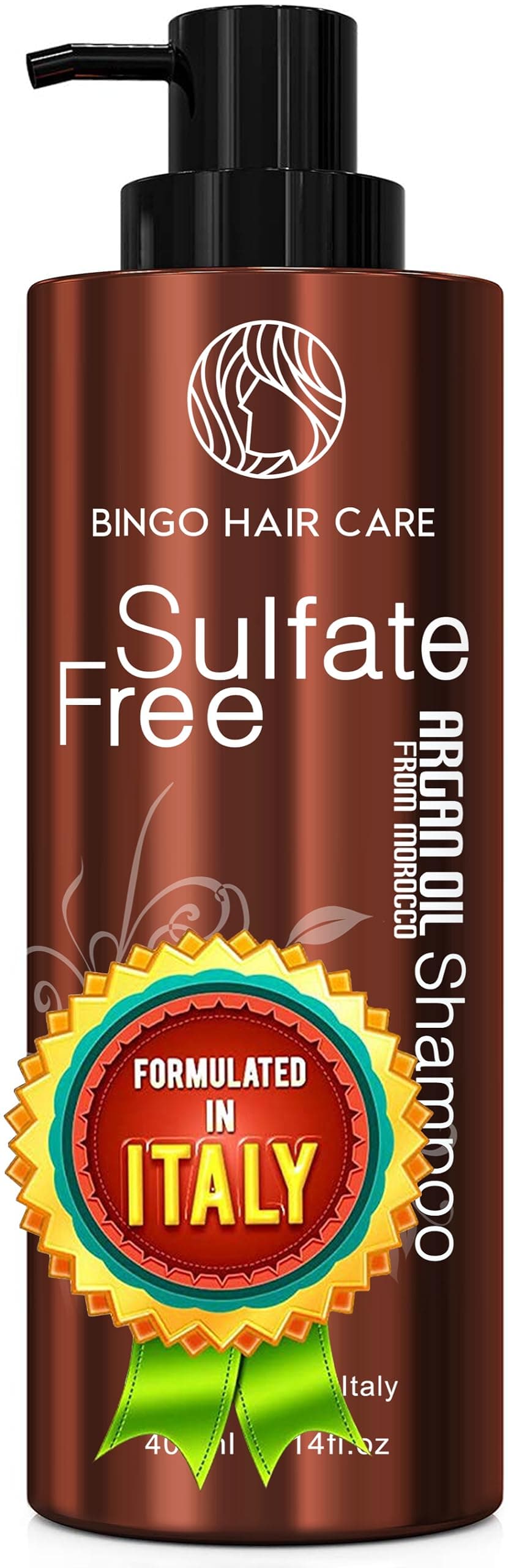 Moroccan Argan Oil Shampoo - Sulfate Free, Anti Frizz Hydrating Thickening Care for Women and Men - Deep Moisturizing Treatment for Color Treated, Curly, Frizzy, Damaged and Dry Hair