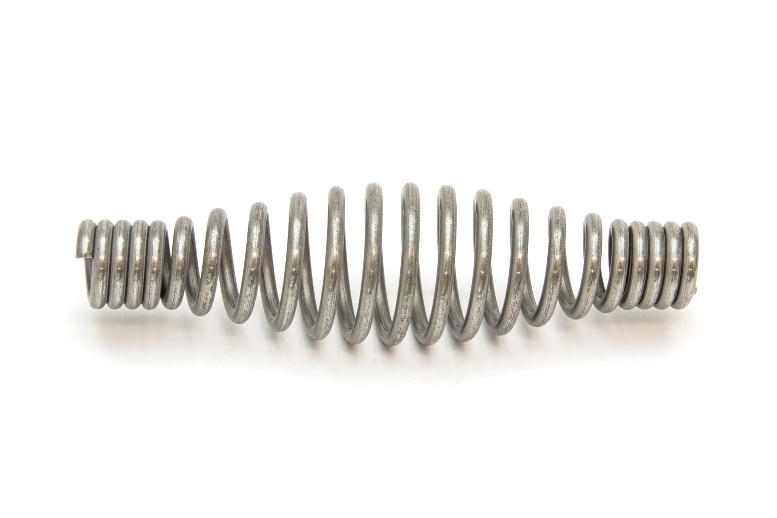 Spring Stove Handle, Stainless Steel Finish, Tapered at Both Ends. Max Diameter: 1-1/2", Length: 5-3/4", Fits 1/2" Rod. for use with BBQ Grills, Smokers, Furnaces, Coal/Wood/Pellet Stoves, Boilers.