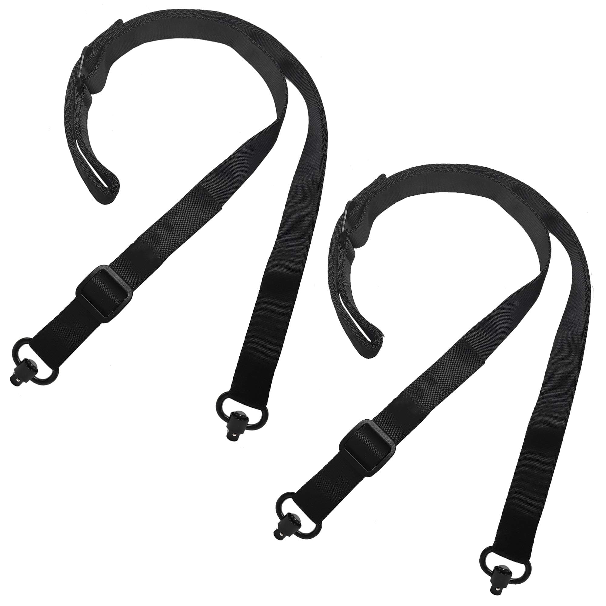 Shumi Yutetuter 2-Pack 2 Point Sling with Sling Swivel Adjustable Length Rifle Sling Strap 1.25” Wide