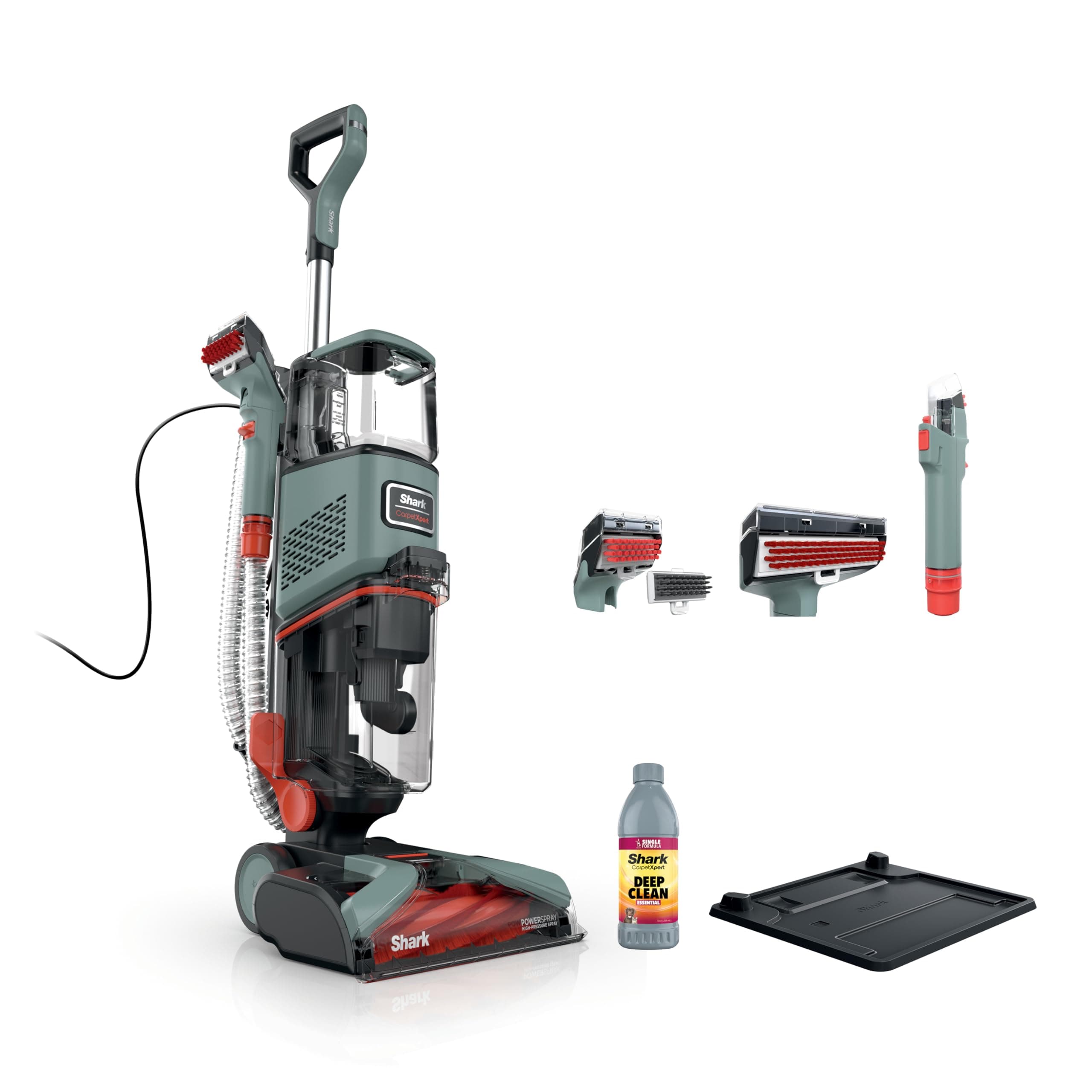 CarpetXpert | Upright Carpet, Area Rug & Upholstery Cleaner | Carpet Shampooer with Handheld Spot & Stain Eliminator | 3 Cleaning Tools | Slate Green | EX151