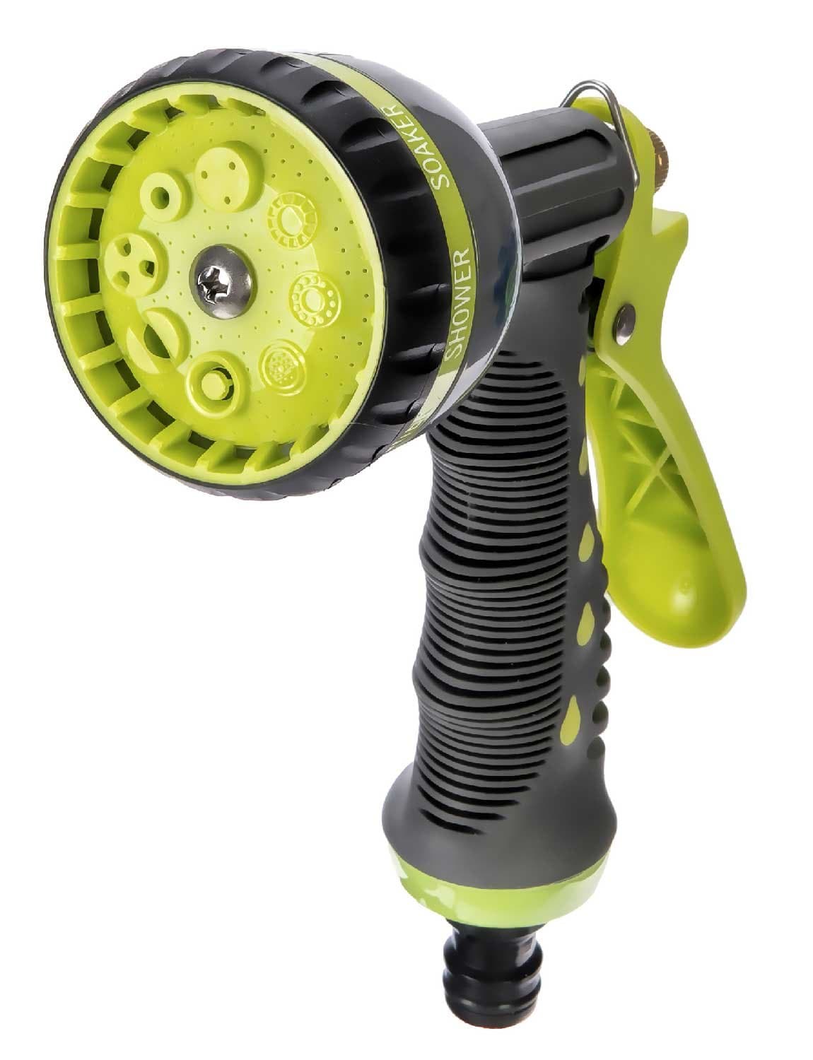 LifeWell 8-Pattern Heavy Duty Hose Head. Garden Hose Nozzle - Hand Sprayer