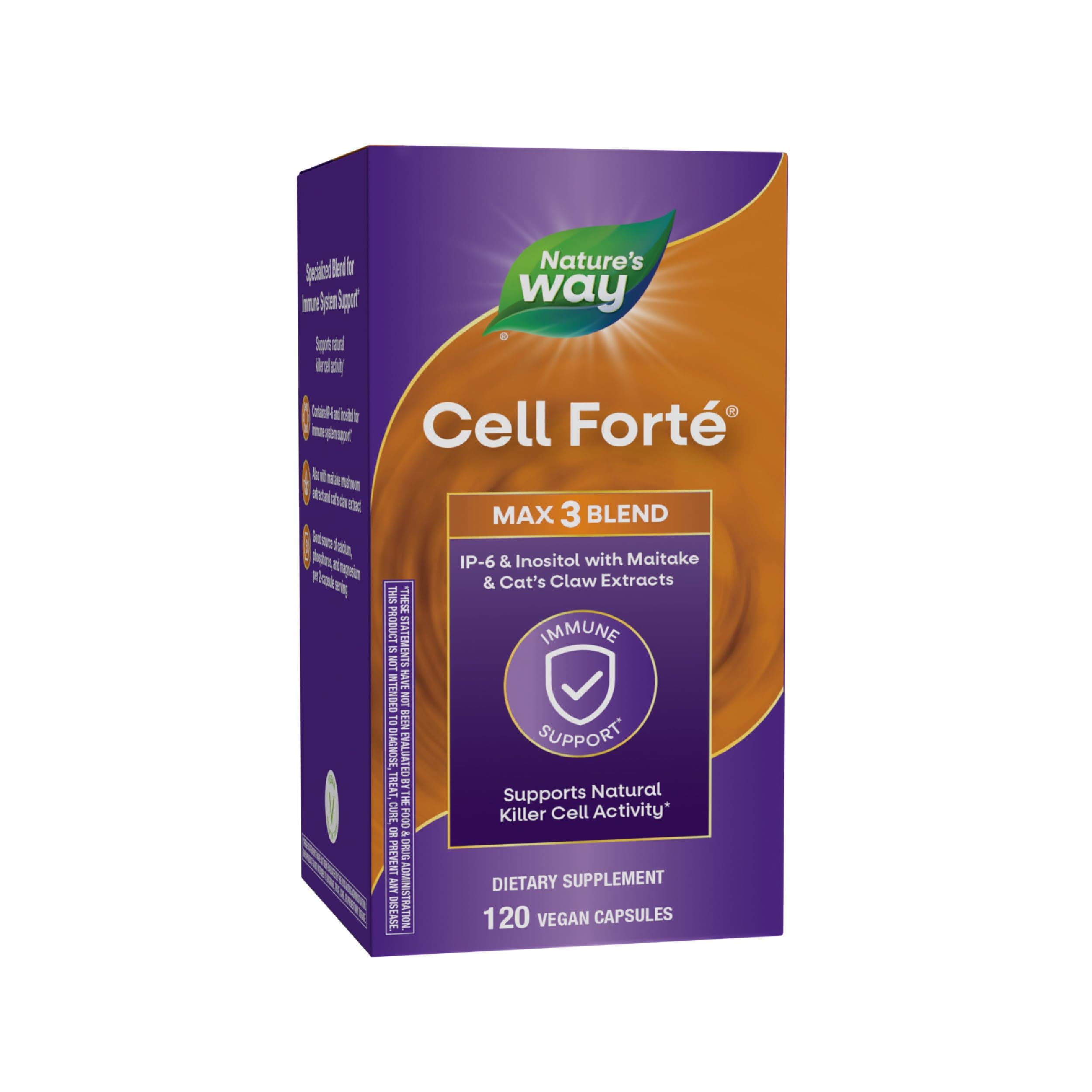 Enzymatic Therapy Cell Forte Max-3, 120 Vegetarian Capsules, (Pack of 1)