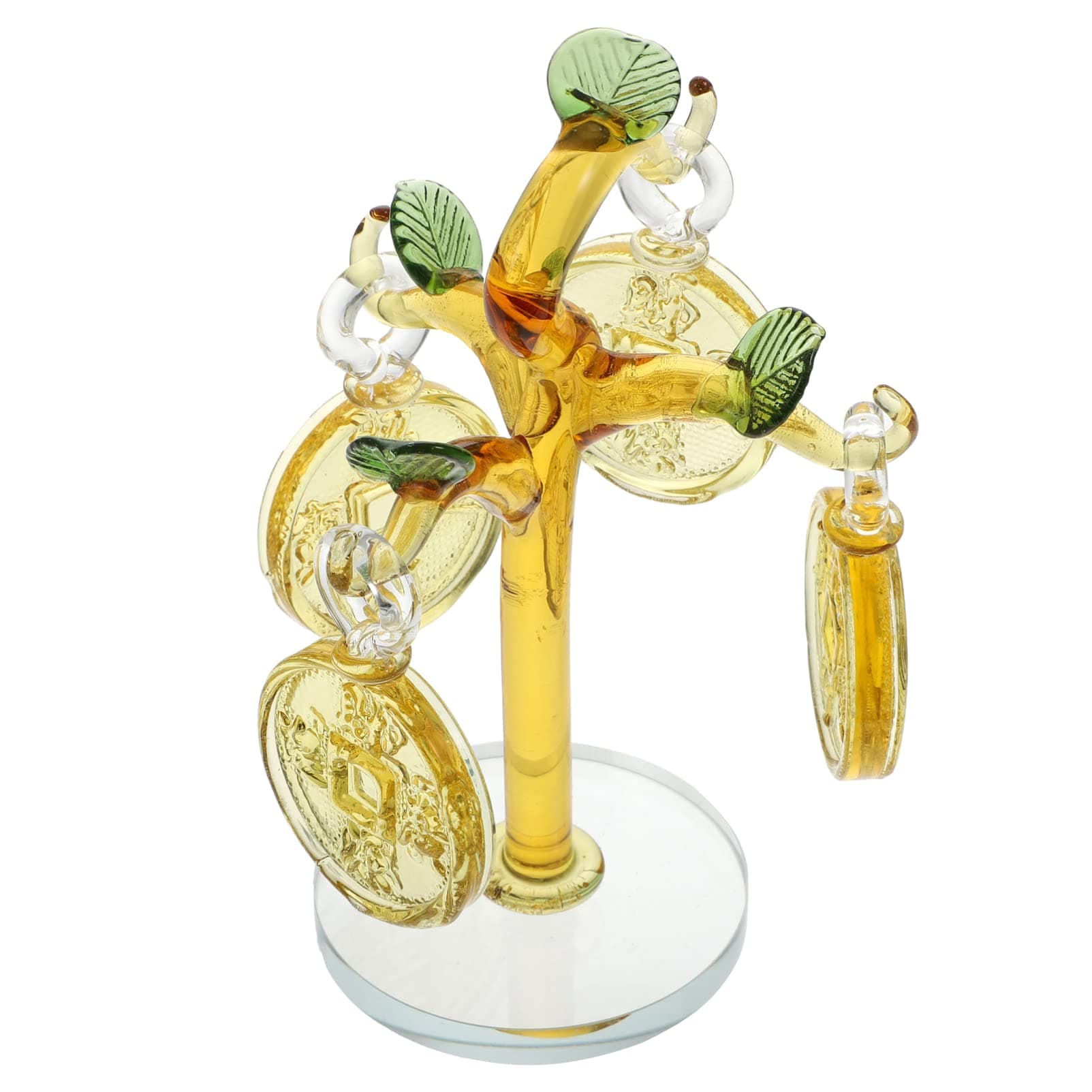 SEWACC Feng Shui Money Tree Golden Fortune Tree Feng Shui Tree Bonsai Coin Tree Decoration for Luck and Wealth Feng Shui Ornament Bonsai Yellow