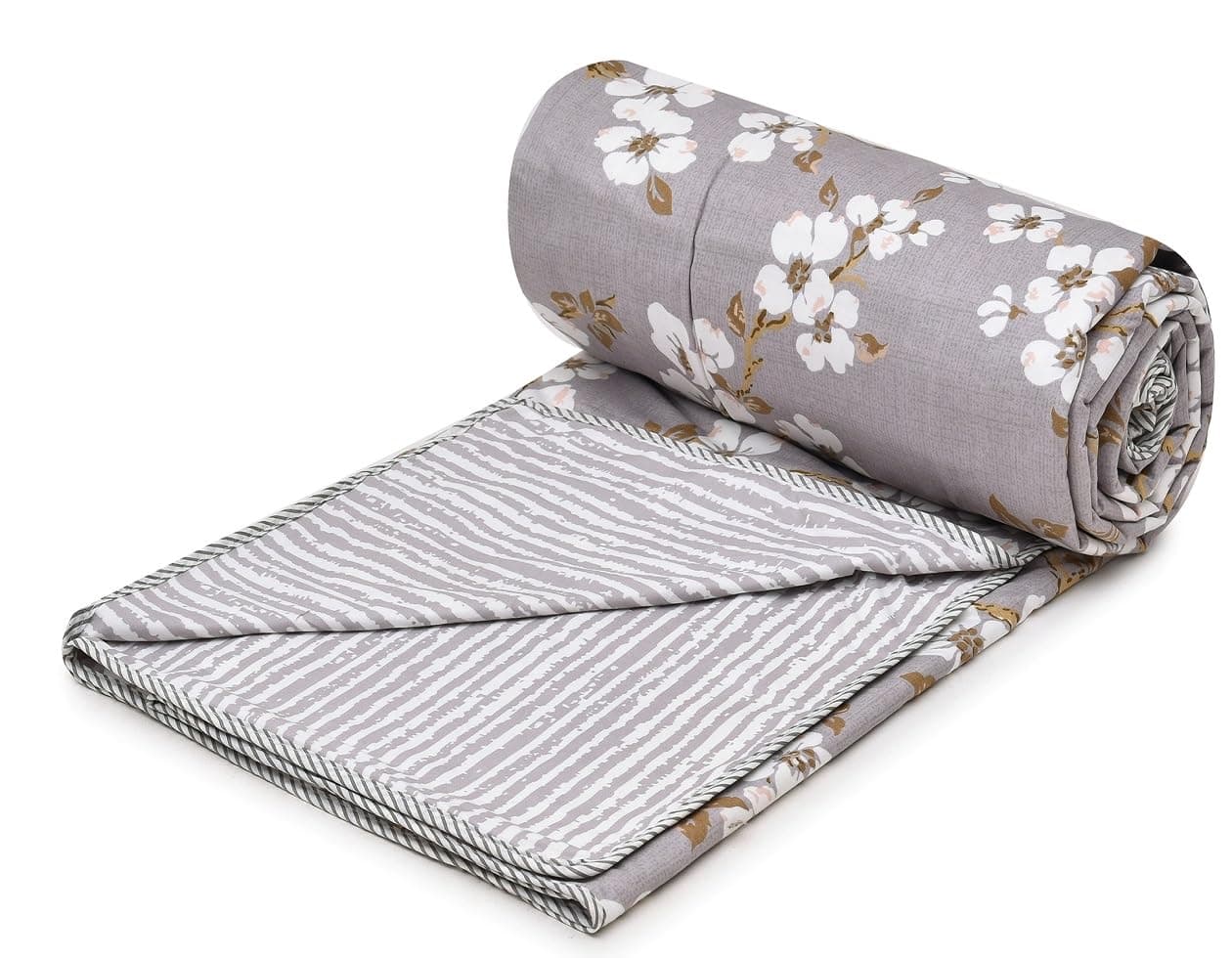 COZY FURNISH Super Soft Brushed Microfiber Cotton 3 Layer Breathable Double Dohar Lightweight Bed Dohar 84X96(Inches) 213X243(CM) Flannel Dohar Throws for Bed