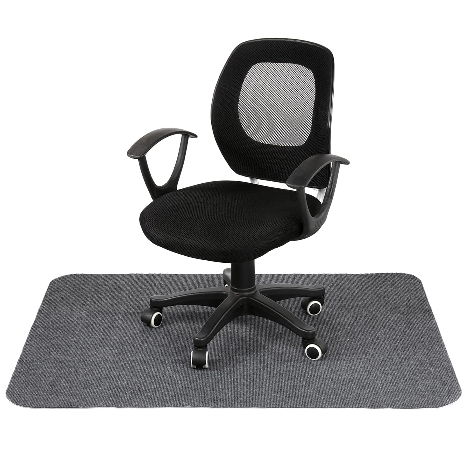 Dyna-Living Office Chair Mat,Home Multi-Purpose Low-Pile Chair Carpet Hard Floor Protector Mat, Floor Protectors for Rolling Chairs,Non-slip Computer Chair Mat for (Light Grey, 47" x 35")