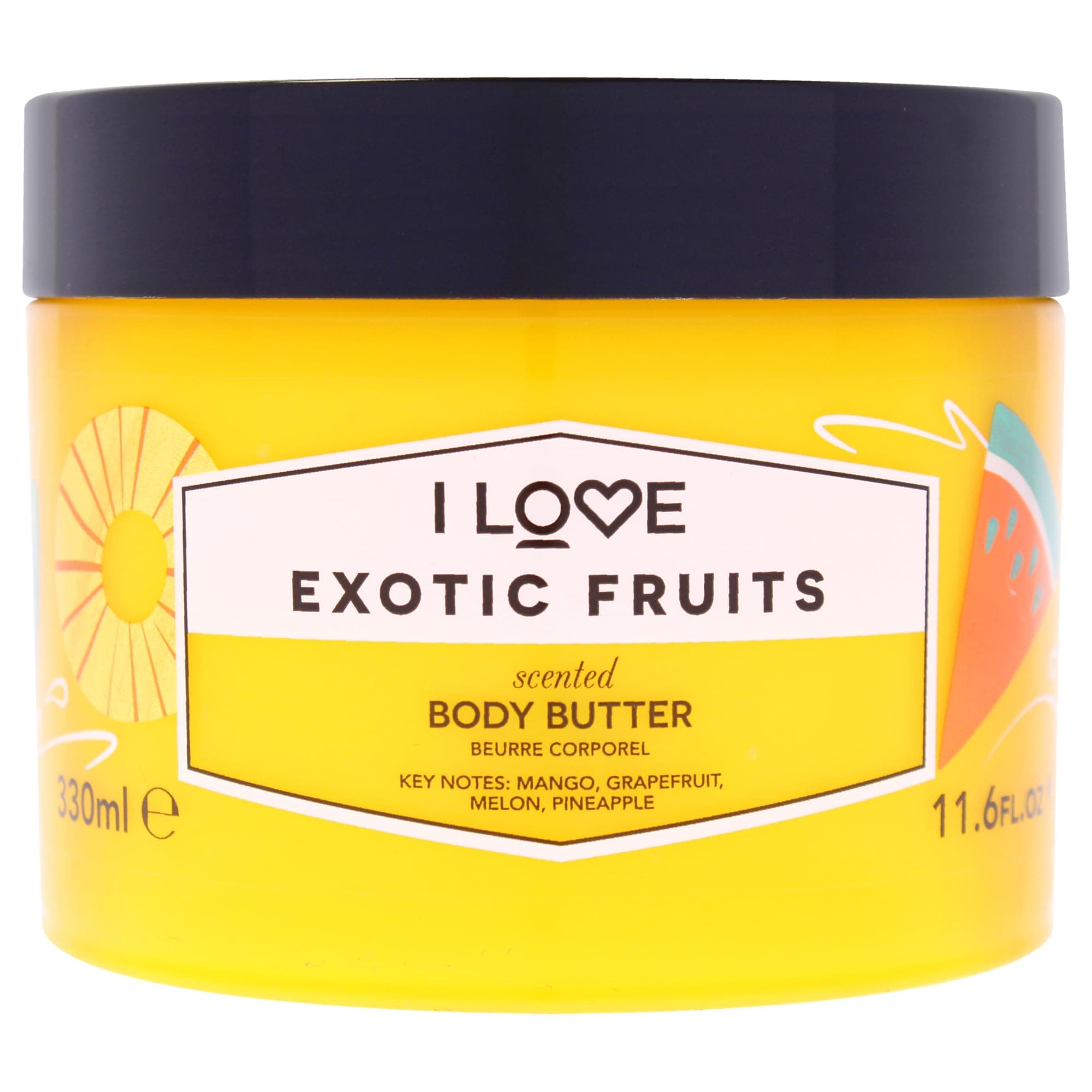 I Love Signature Exotic Fruits Scented Body Butter, Packed With Shea Butter & Coconut Oil to Regenerate & Nourish the Skin, Vegan-Friendly - 330ml