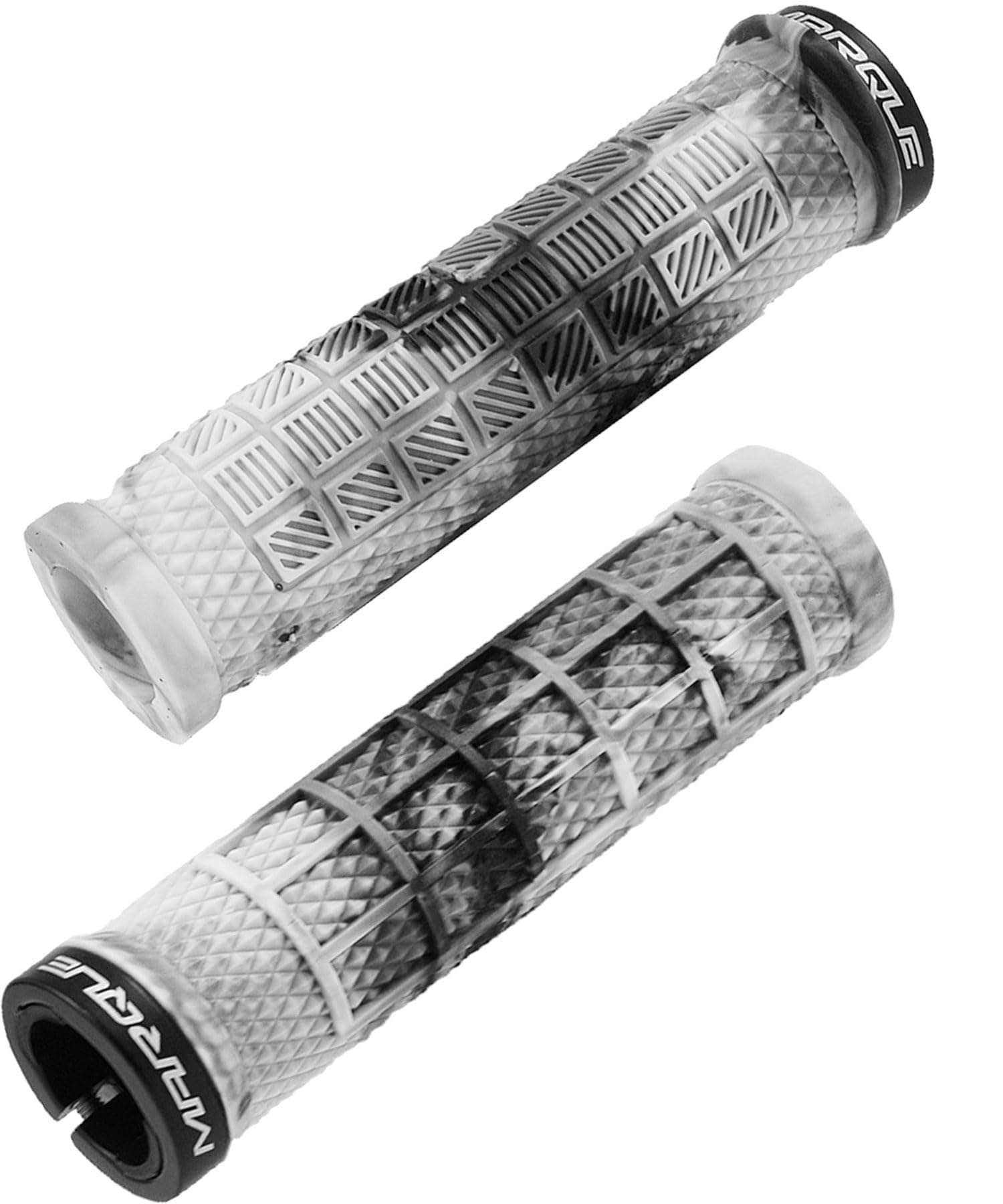MARQUE Grapple Mountain Bike Handlebar Grips – Single Lock-On Ring MTB and BMX Bicycle Handle Bar with Non-Slip Grip