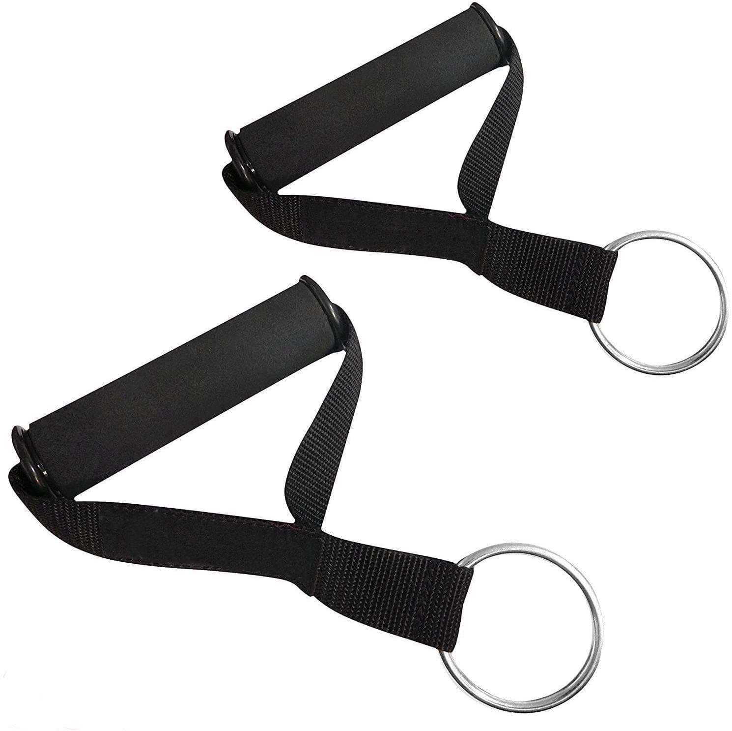 Ultra Heavy Duty Elite Exercise Handles with Solid ABS Cores, Comfortable Extra Wide Foam Grips, Seamless O Rings - Perfect Resistance Band Handles for Crossfit and Bodybuilding