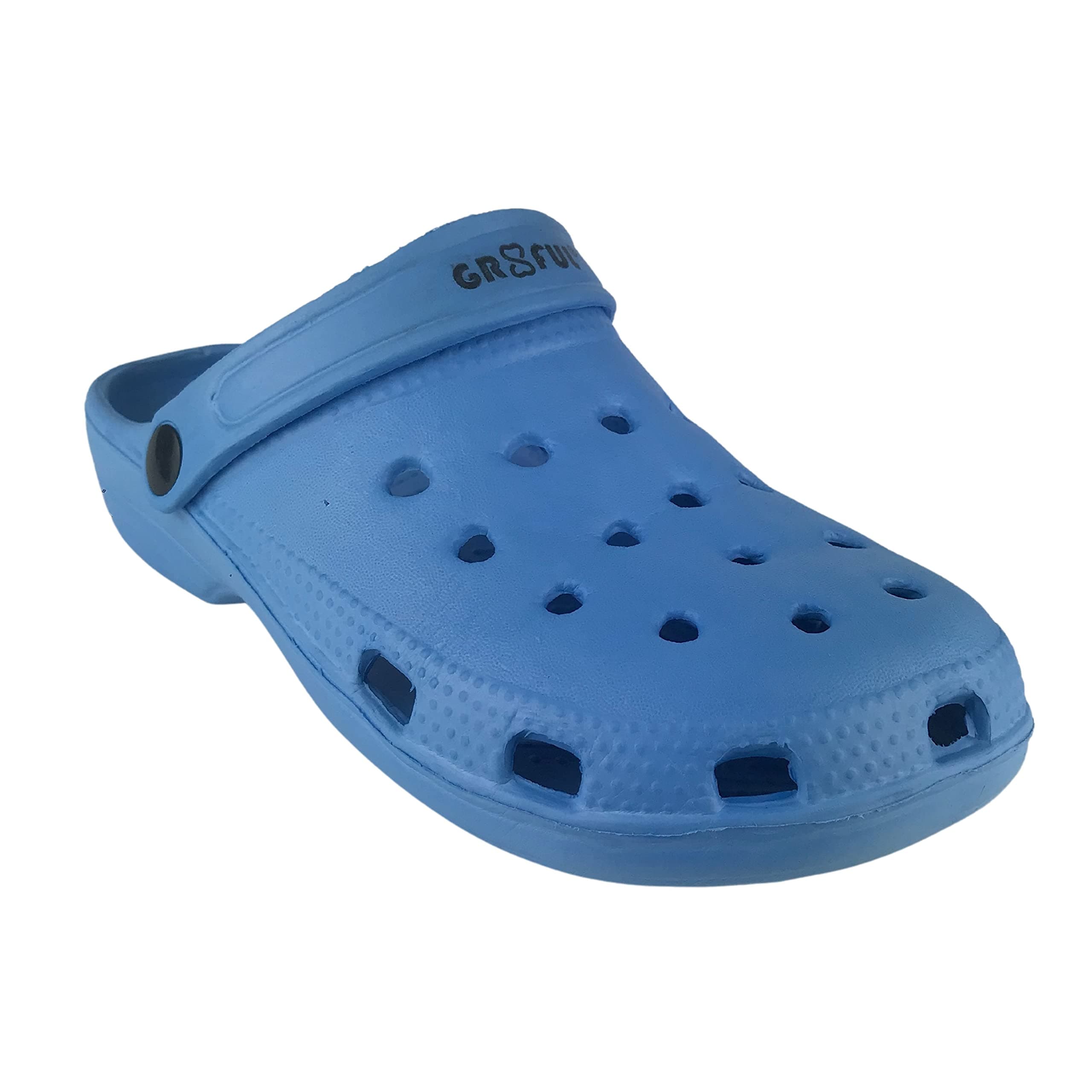 gr8ful® Clogs for Men & Women / Slippers for Plantar Fasciitis + Achilles Tendonitis | Arch Support | Garden Shoes, Plastic/Rubber Surgical, Chef & Water Sliders/Mules | 1 Pair UK Size 9 (42) Blue