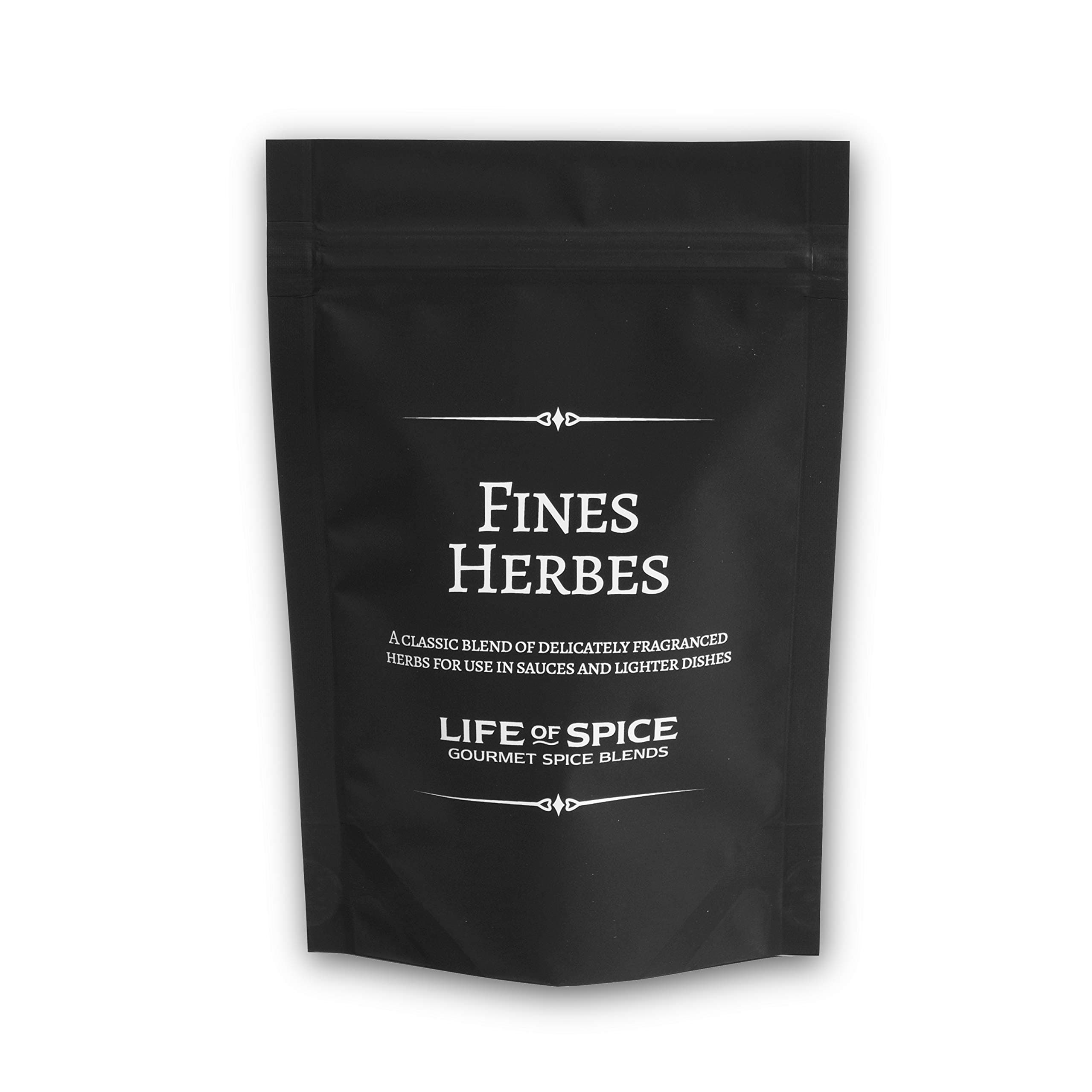 Fines Herbes | Classic French Herb Blend | (14g) with Recipe Card | Chervil, Chives, Parsley & Tarragon | Great with Eggs, Fish and Lighter Sauces | All Natural/Gluten Free