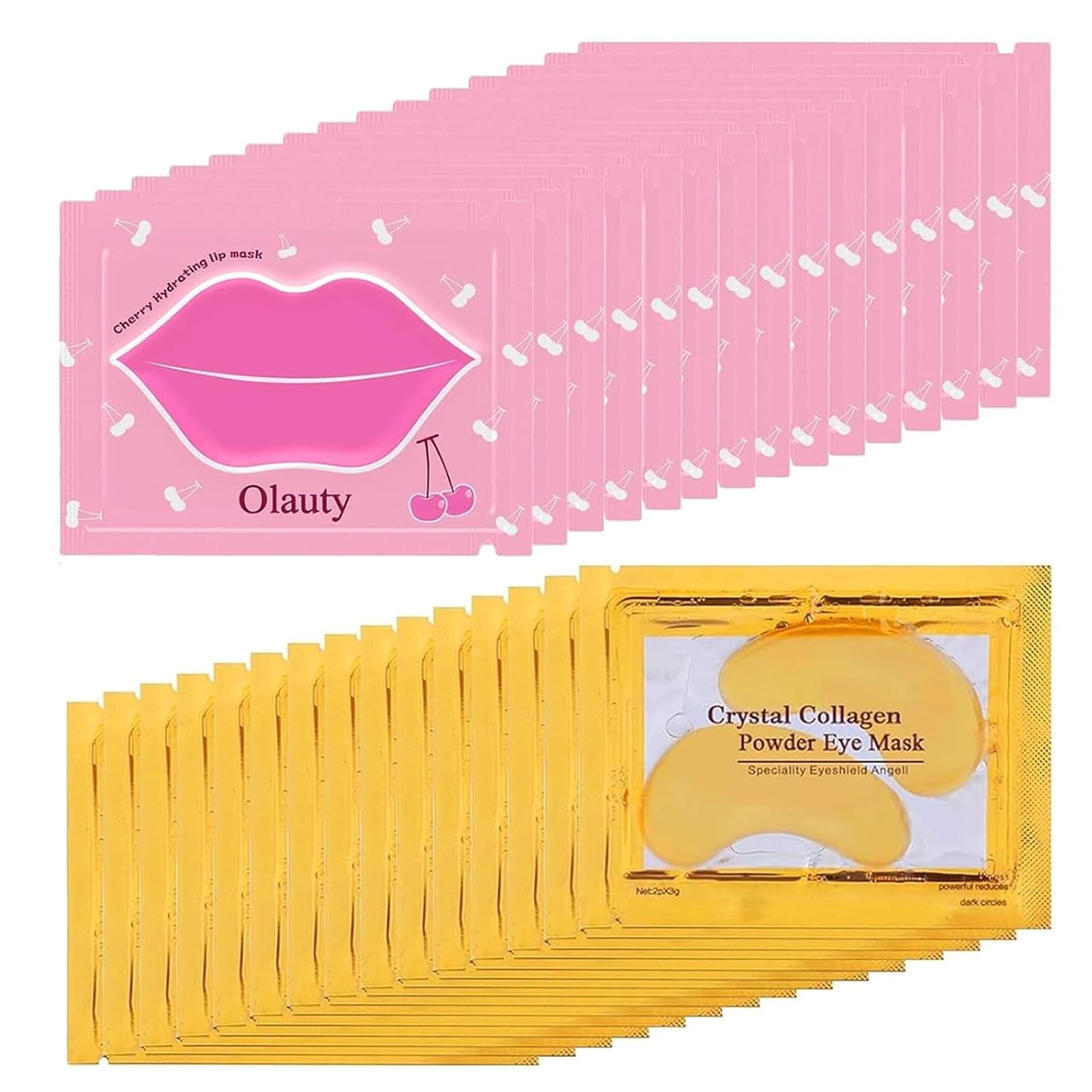 30 Pairs Lip Mask & Eye Mask,Under Eye Patches, Eye Mask for Puffy Eyes,Chapstick Bulk,Mothers Day Gifts,Teacher Appreciation Gifts,Bulk Gifts for Women, Party Favors,Cheer Gifts,Mini Gifts for Women