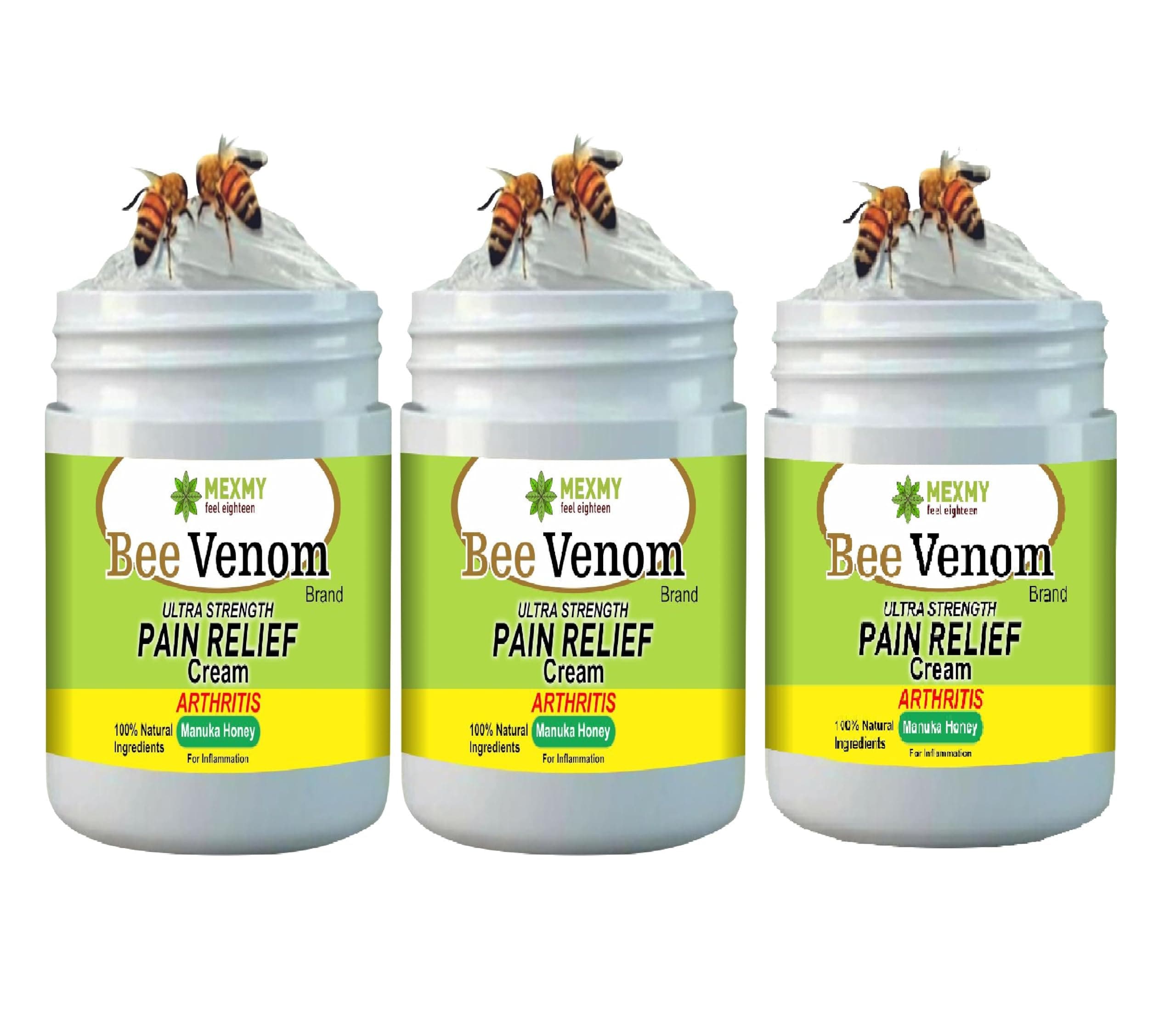 Bee Venom Pain Relief Cream For Strong Ayurvedic Joint Pain Relief Oil,Knee Pain,Neck Pain,Back Pain,Shoulder Pain (300Gm)