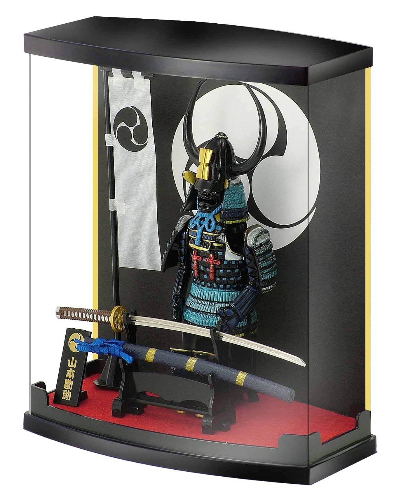 Samurai Figure Series 21cm(H) x 17.5cm(W) x 9.14(D) with Royal Sword (Katana), suitable for use in the study office, living room, suitable for lovers such as Ninja and Bushido.