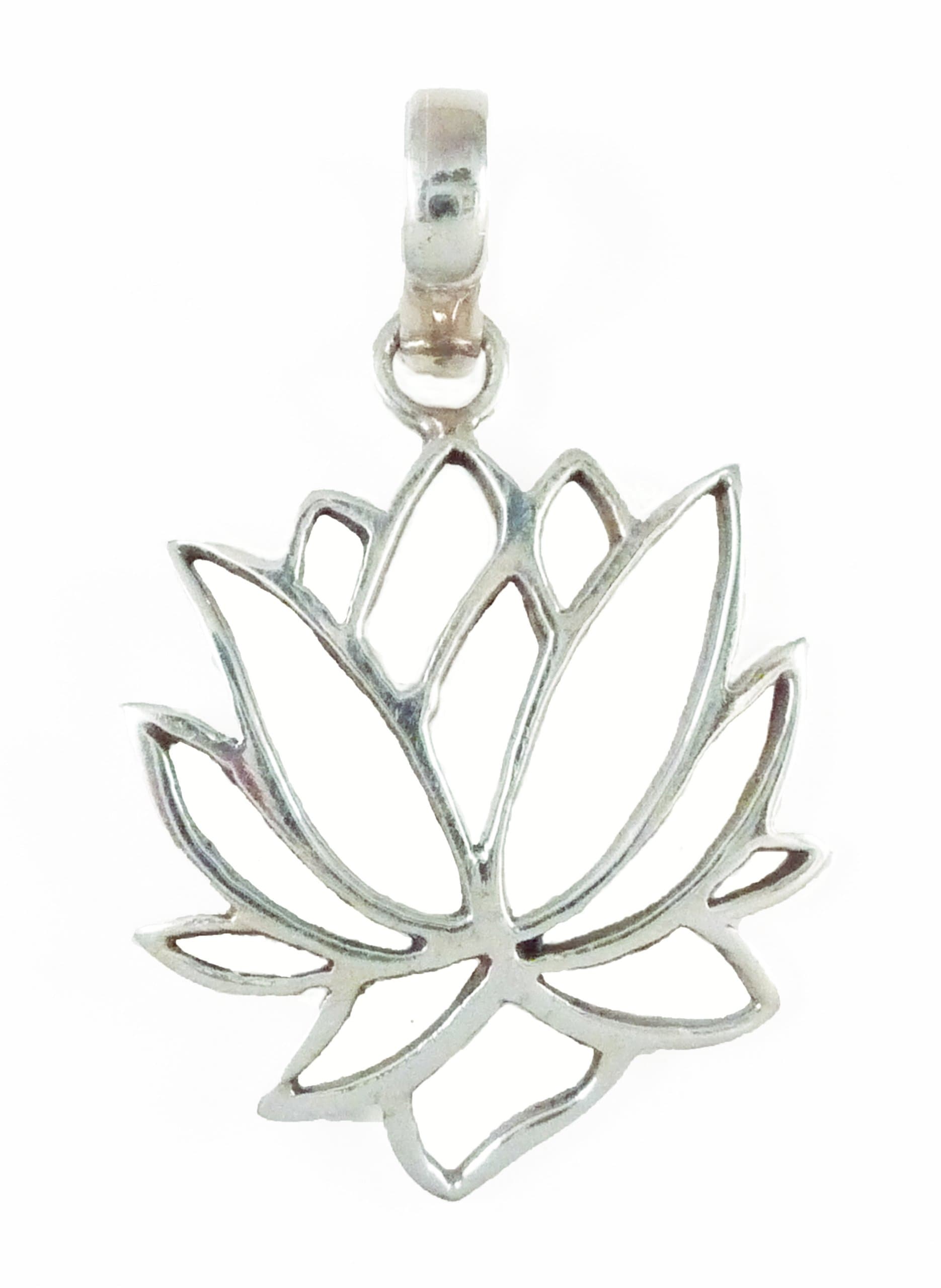 BrajaLotus Flower Pendant Sterling Silver