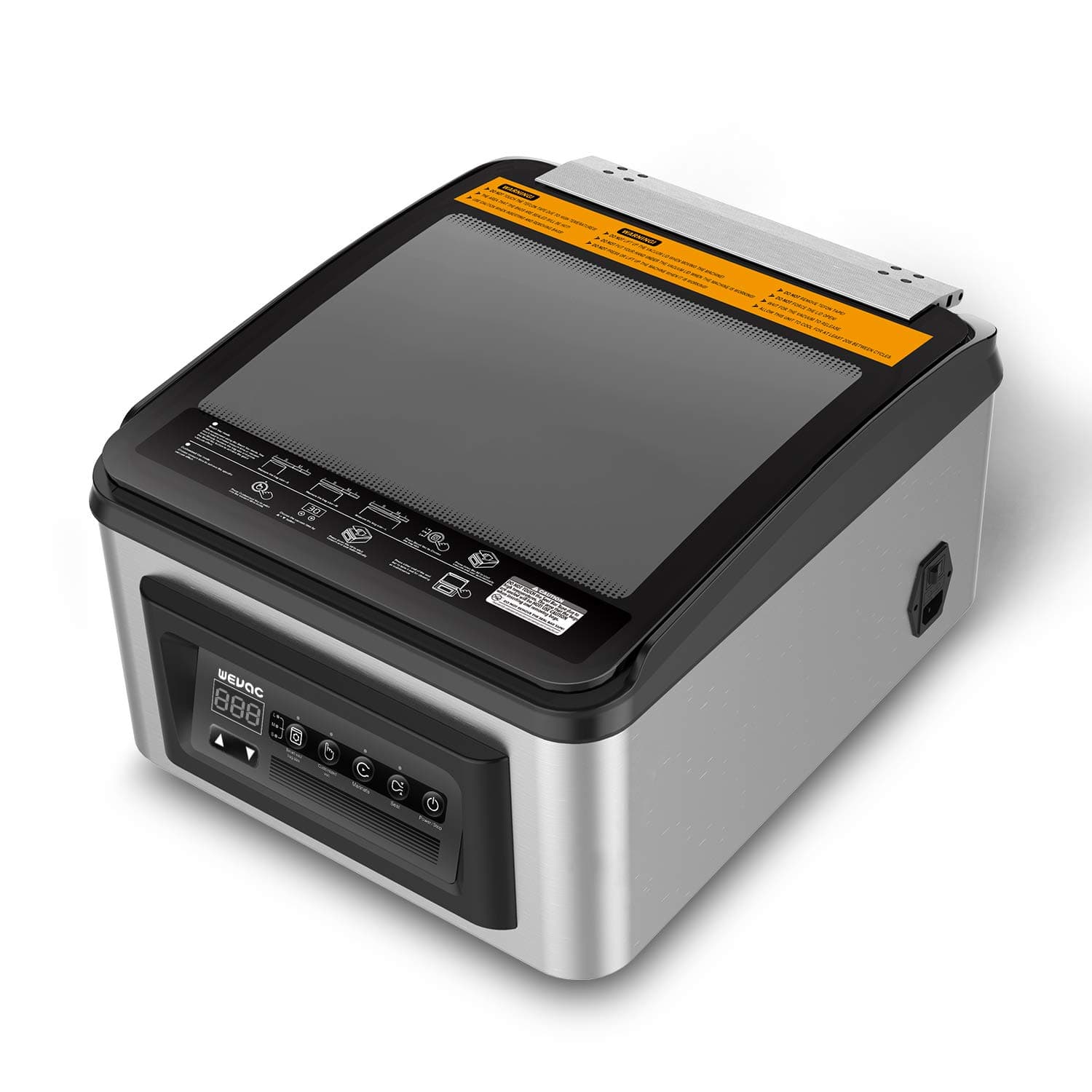 Wevac 12-Inch Chamber Vacuum Sealer CV12 – Heavy-Duty for Juicy Foods (Meat, Soup, Sauce), 12” Seal Bar, Leak-Proof, Commercial-Grade, Compact Design for Home & Kitchen