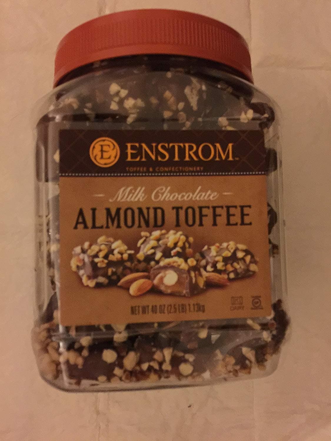 Enstrom Milk Chocolate Almond Toffee Nt Wt: 40 Oz, 1.13kg - PACK OF 3