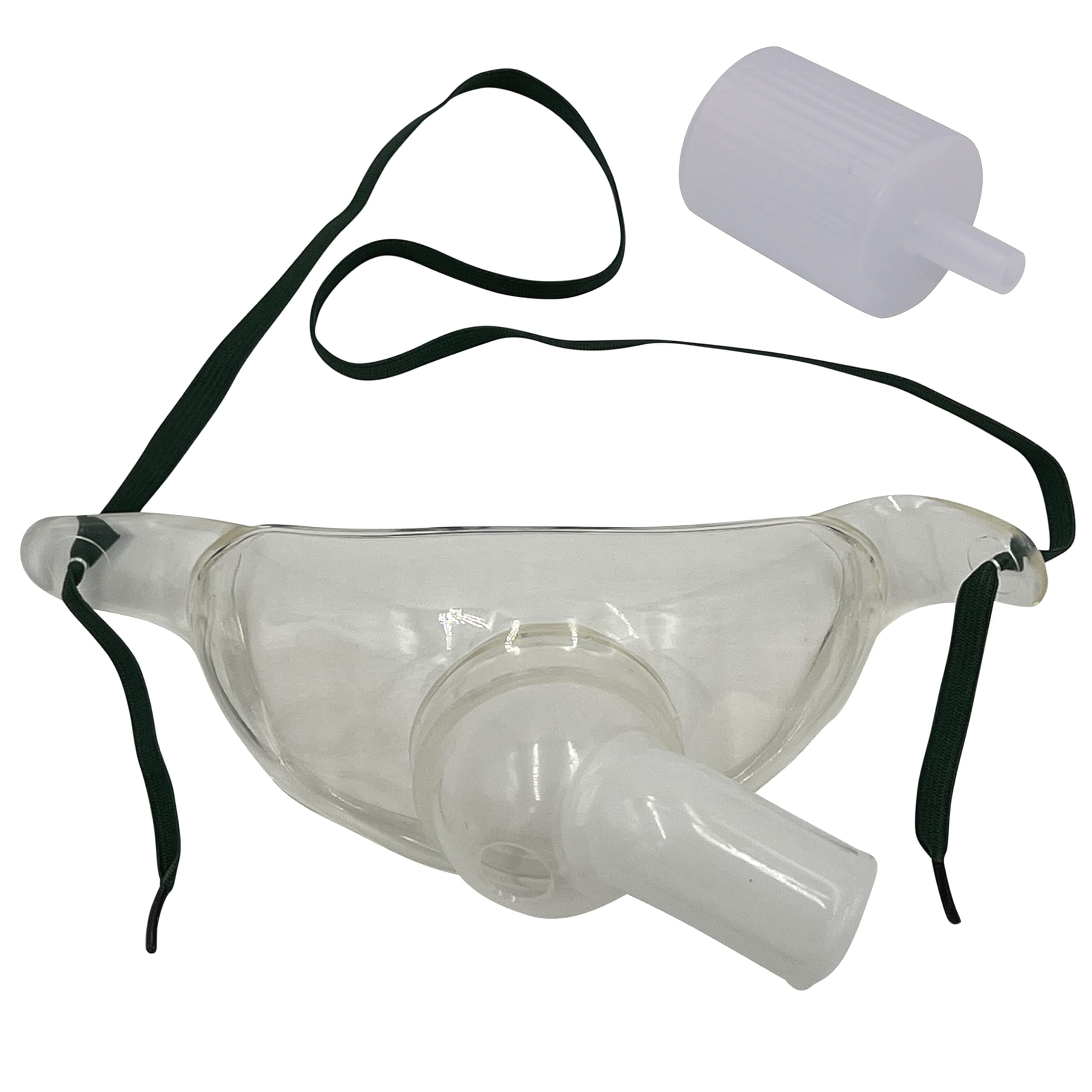 5pk Adult Oxygen Tracheostomy Collar Mask w/Swivel Connector & Tubing Adapter