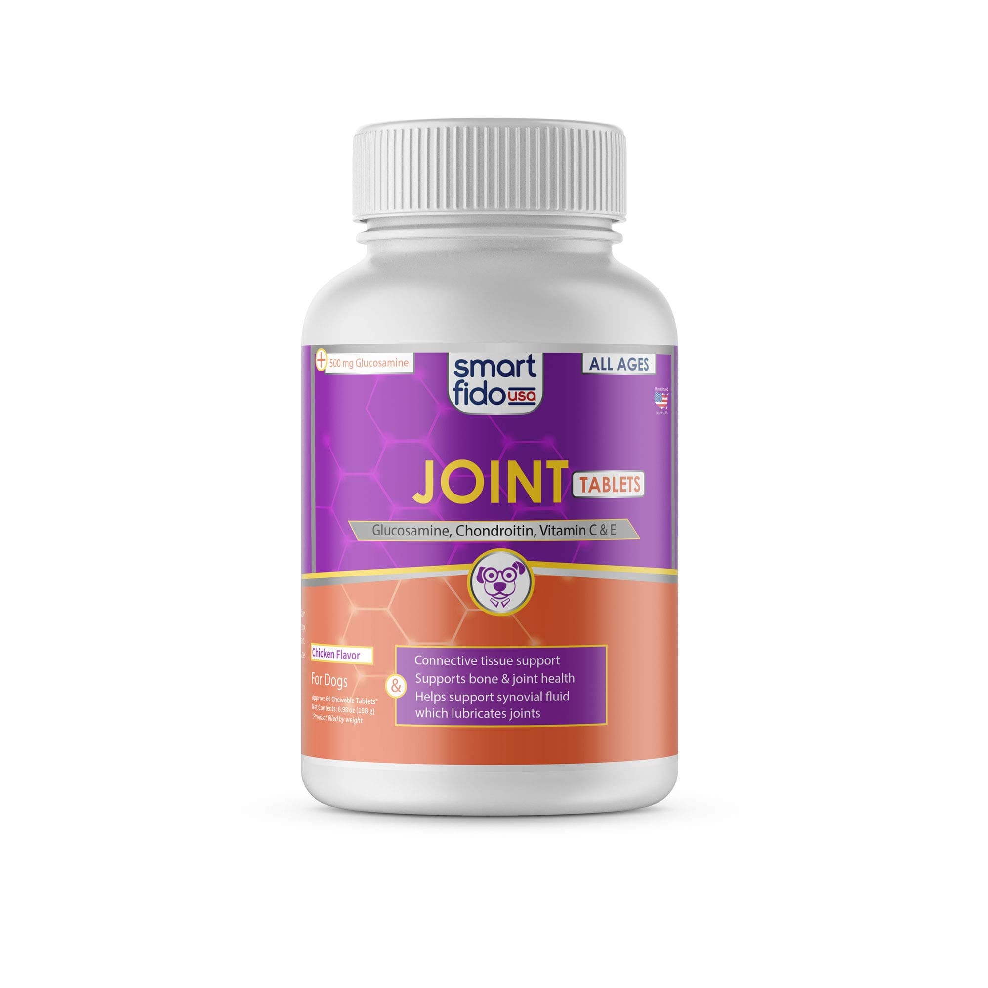 95-075 1 Flexible Joint Tablets for Dogs - with Glucosamine and Chondroitin, Yucca Extract, Vitamin E and Kelp- Support Daily Relief of Stiff and Sore Joints and Muscles, Rich in EPA & DHA