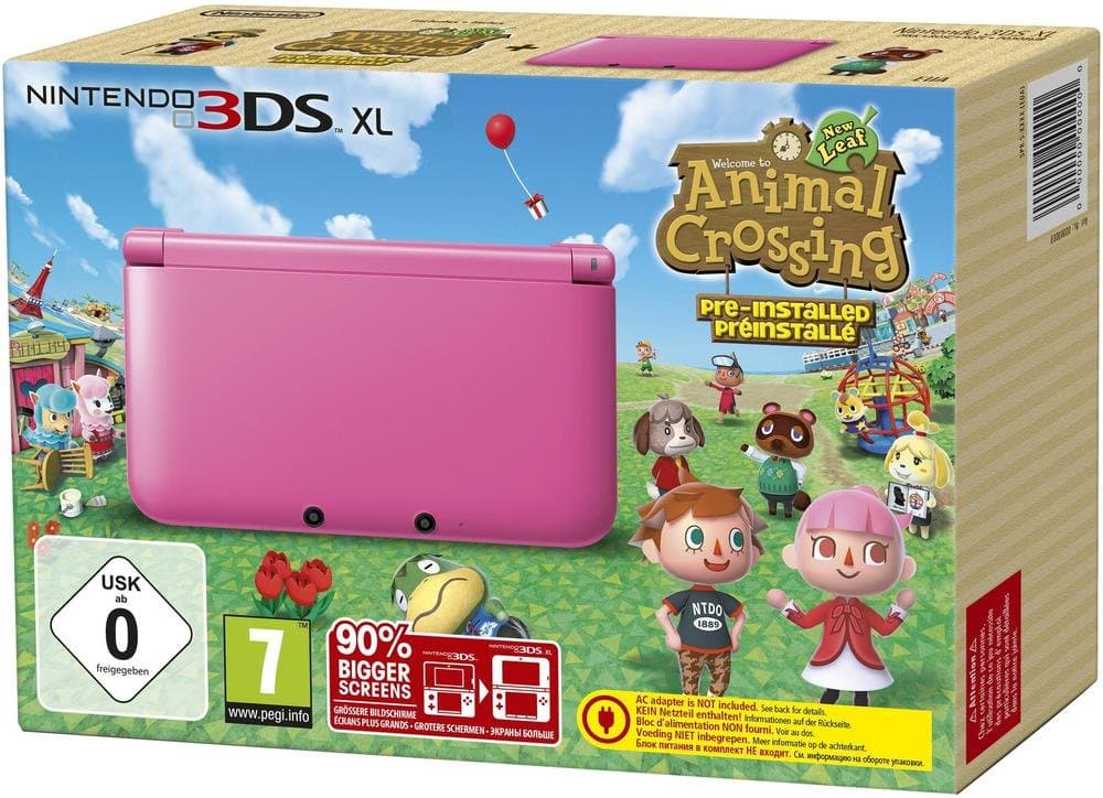 Console Nintendo 3DS XL - rose + Animal Crossing : New Leaf