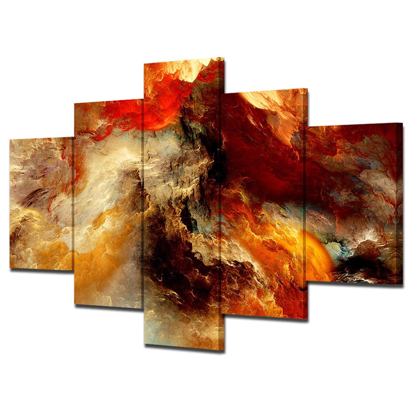Flame spray painting Wulian decorative canvas painting sofa background wall decorative painting hanging painting oil painting