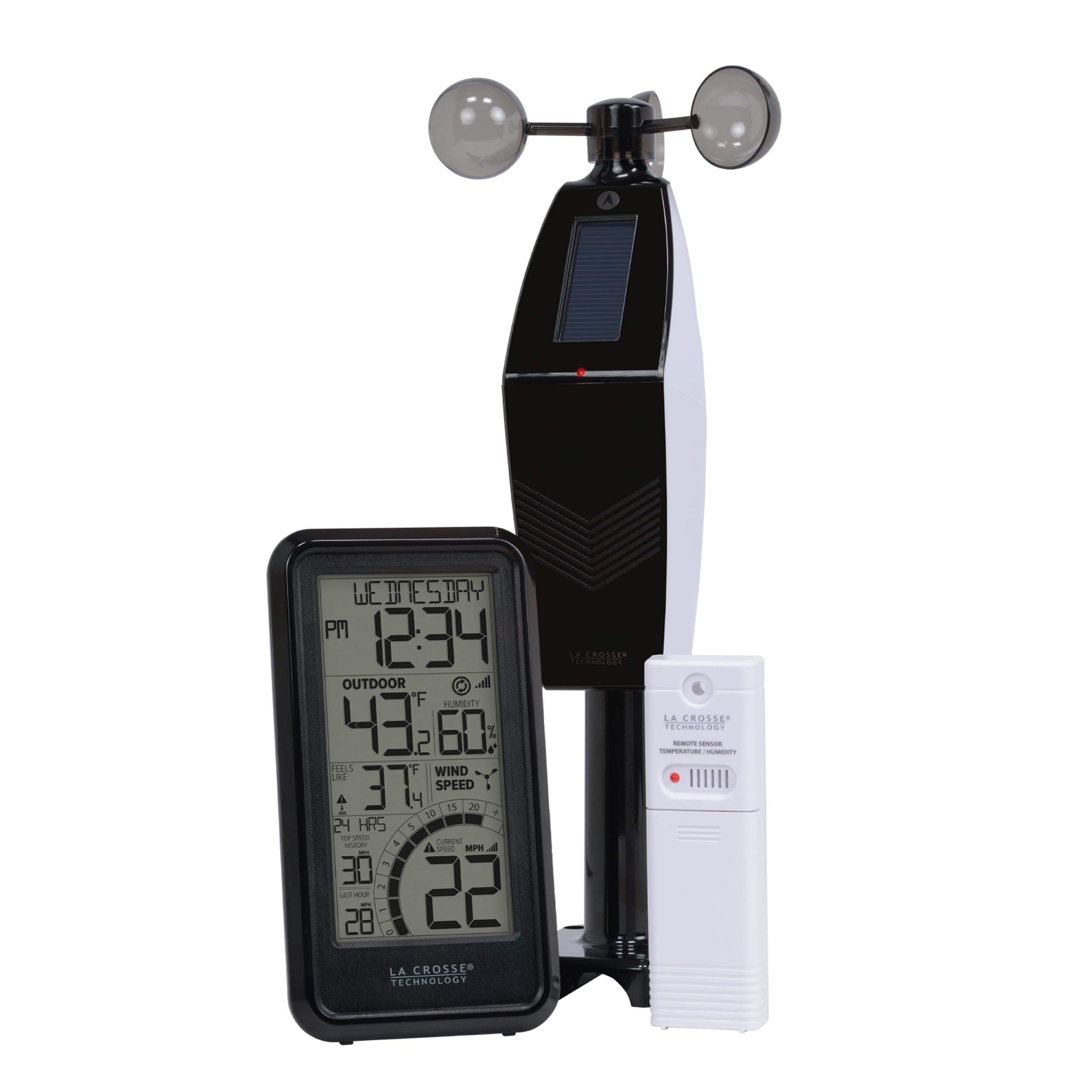 327-1418BW Monochromatic Digital Wind Speed Station