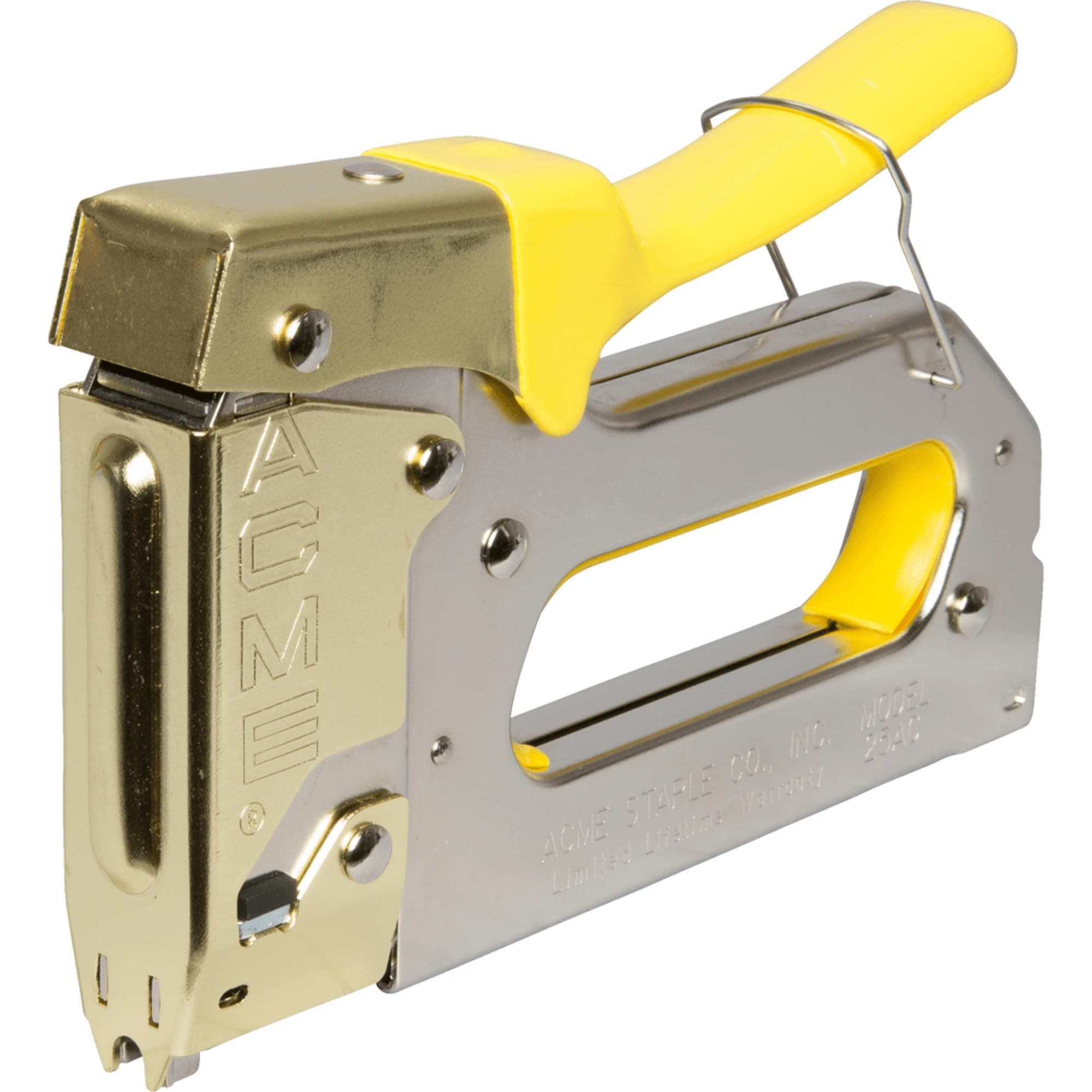 654025AC Staple Gun with Bottom-Load Magazine Crown, 1/4"