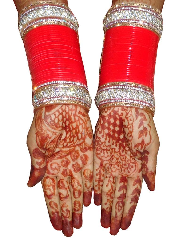 Saluja Punjabi Juti Women's Wedding Bridal Chura Bangle Sets