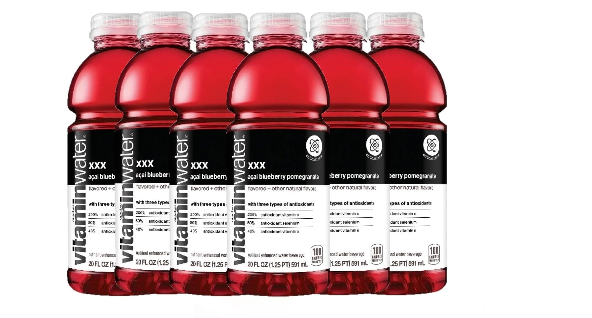 Vtaminwater Flavored Water Variety Pack - 20 Fl Oz Bottles, Nutrient Enhanced Water w/Vitamins, Antioxidants, Electrolytes (20 Fl Oz, Acai, Blueberry,Pomegranate)