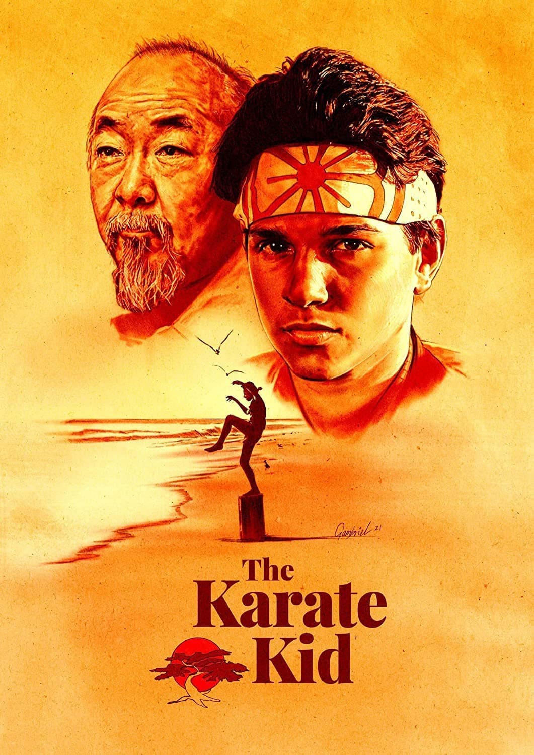 Kaushiki Collection The Karate Kid Movie Poster Wall Sticker (Size - 30 cm X 45 cm)