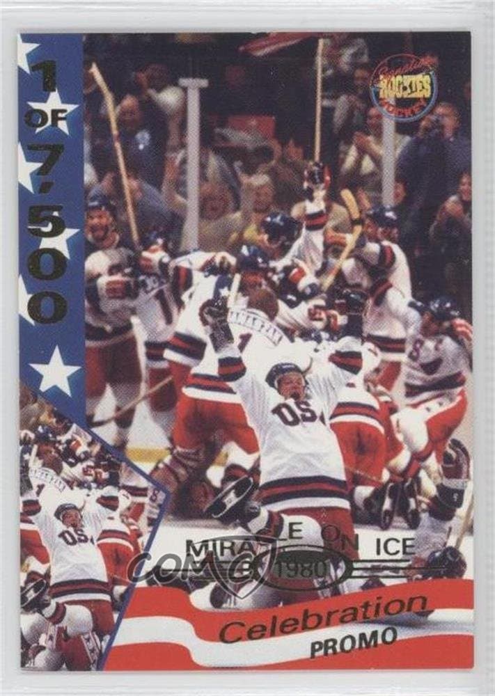 Celebration (Hockey Card) 1995 Signature Rookies Miracle on Ice 1980 - [Base] - Promo #PROMO.2