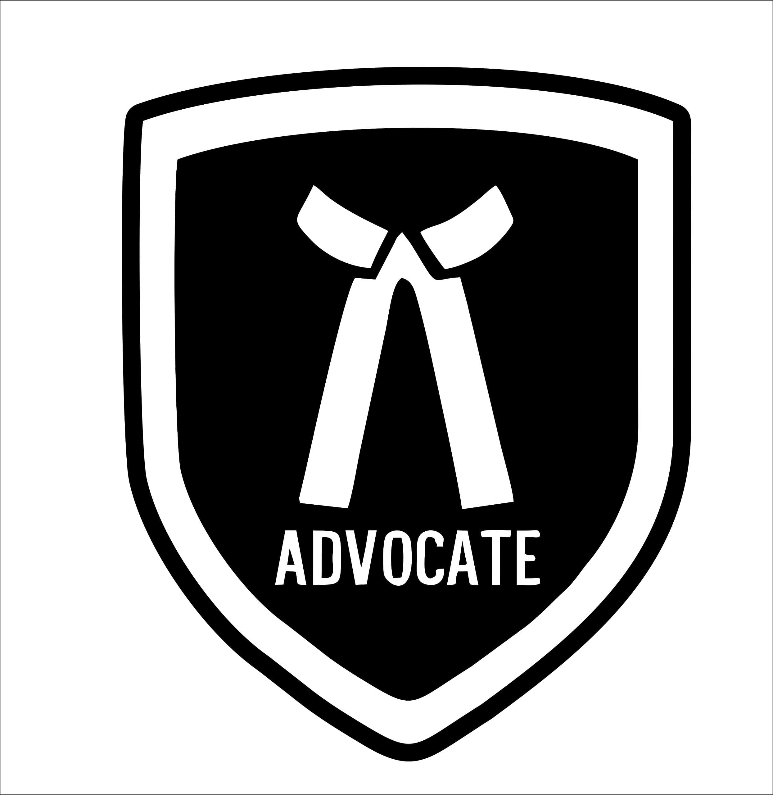 BFRC 3D Embossed Car Bike Advocate Lawyer Logo Badge Sticker Universal for All Cars & Bikes Pack of 2 (Advocate3)