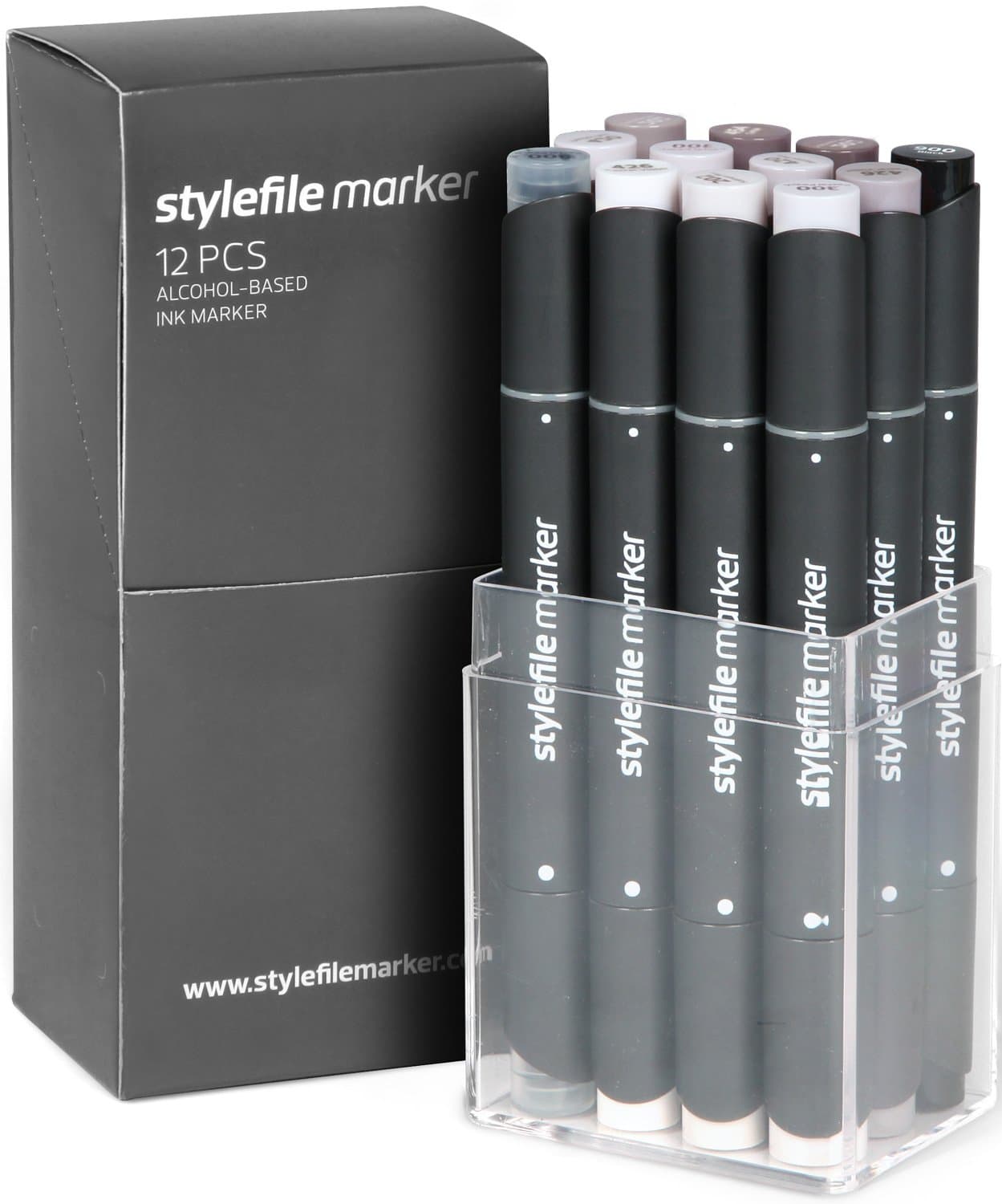 Stylefile Marker Set of 12-Warm Grey Set