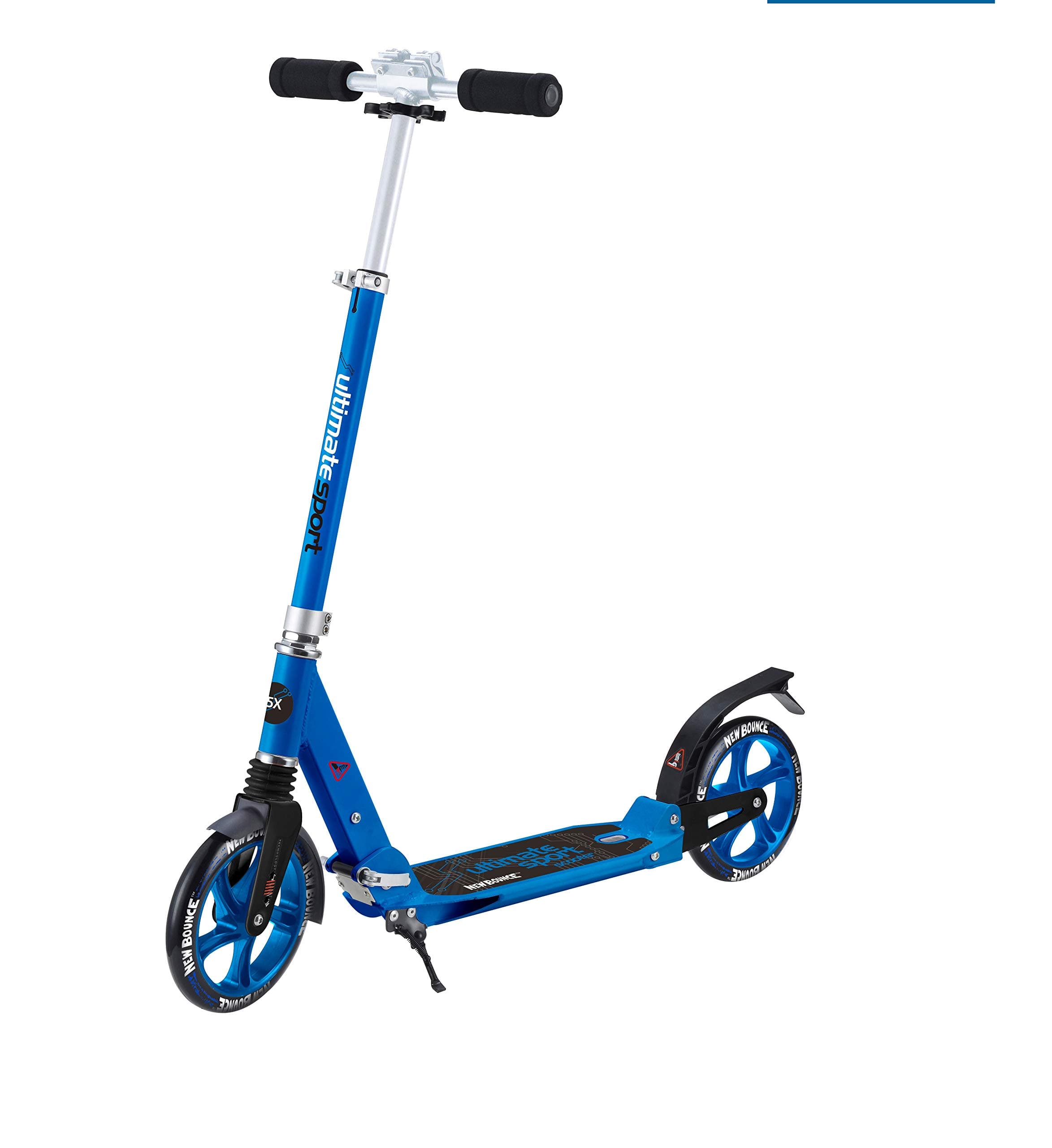 New Bounce Foldable GoScoot Ultimate, 2 Wheel Kick Scooter for Kids Portable Outdoor Toy with Adjustable Height for Children and Teens|Deluxe Design for Girls & Boys in Pink, Blue and Black