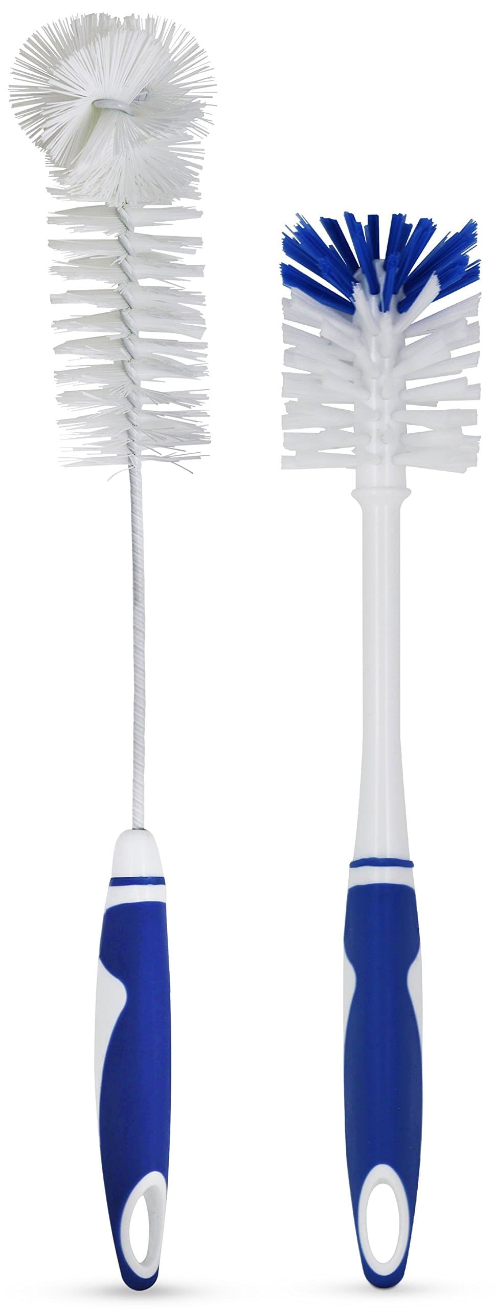 MIRA Water Bottle Brush Set of 2 | Perfect Cleaning Brushes for Stainless Steel Insulated Bottles, Sports Water Bottles, Travel Coffee Mugs | 16 in, 13 in